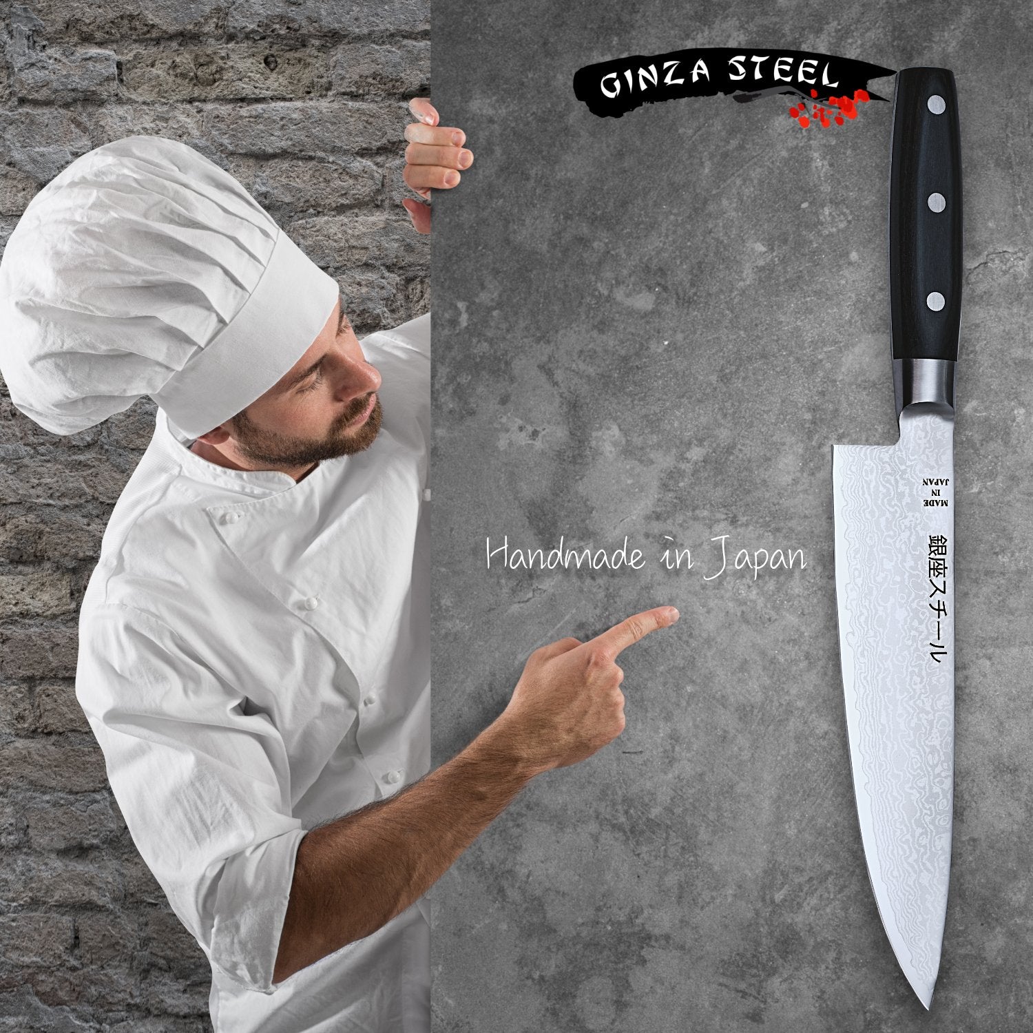 Handmade in Japan Knives, Ginza Steel Japan , Japanese knives