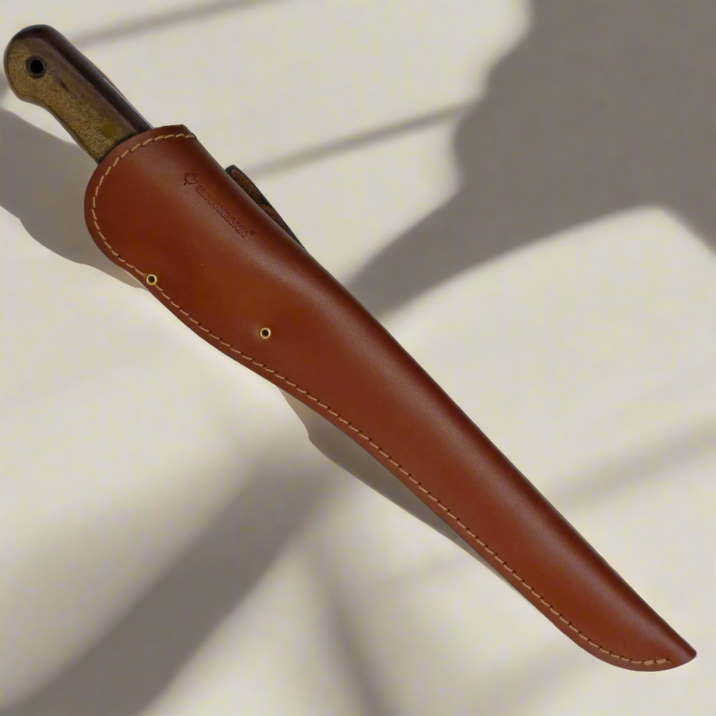 Couteau à filet de ligne régulière et étui en cuir Lame de 8 po - #RF800S