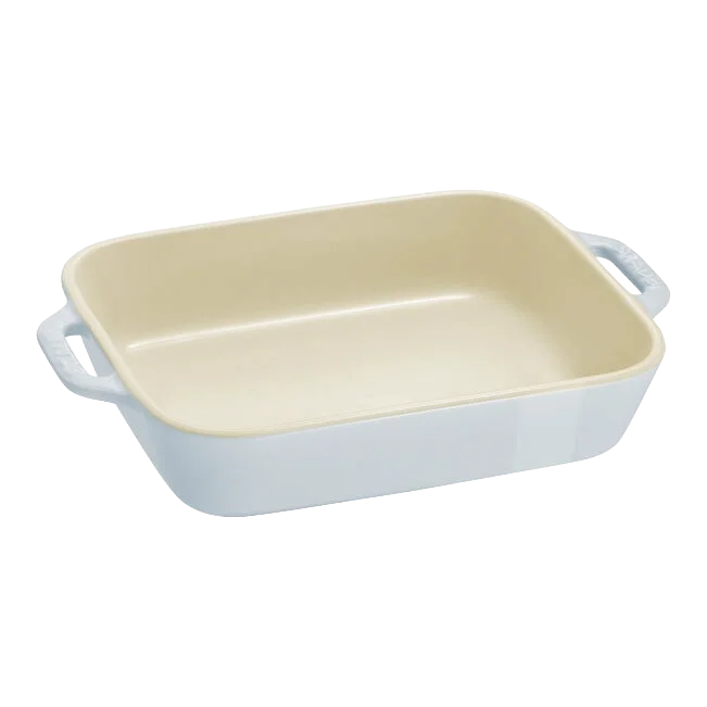 STAUB Macaron Baker Set – 3-Piece Rectangular Pastel Stoneware