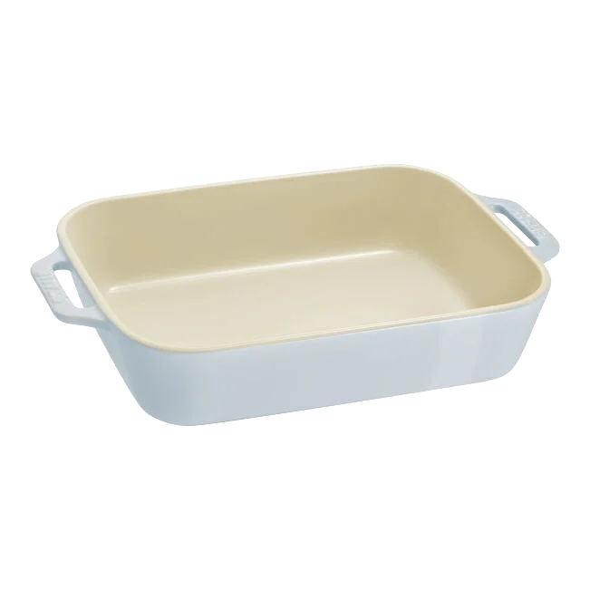 STAUB Macaron Baker Set – 3-Piece Rectangular Pastel Stoneware