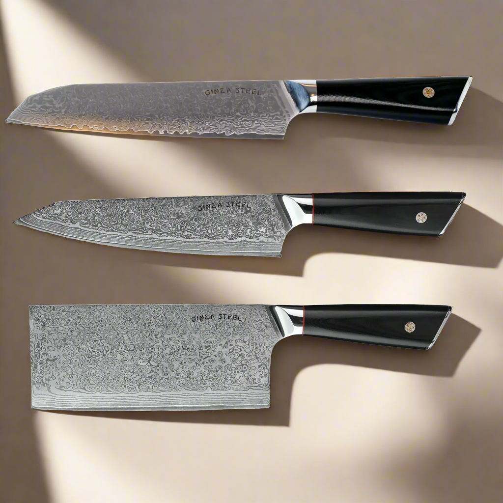 Ginza Steel KC Series Hagakure Three - VG10 Knife Set