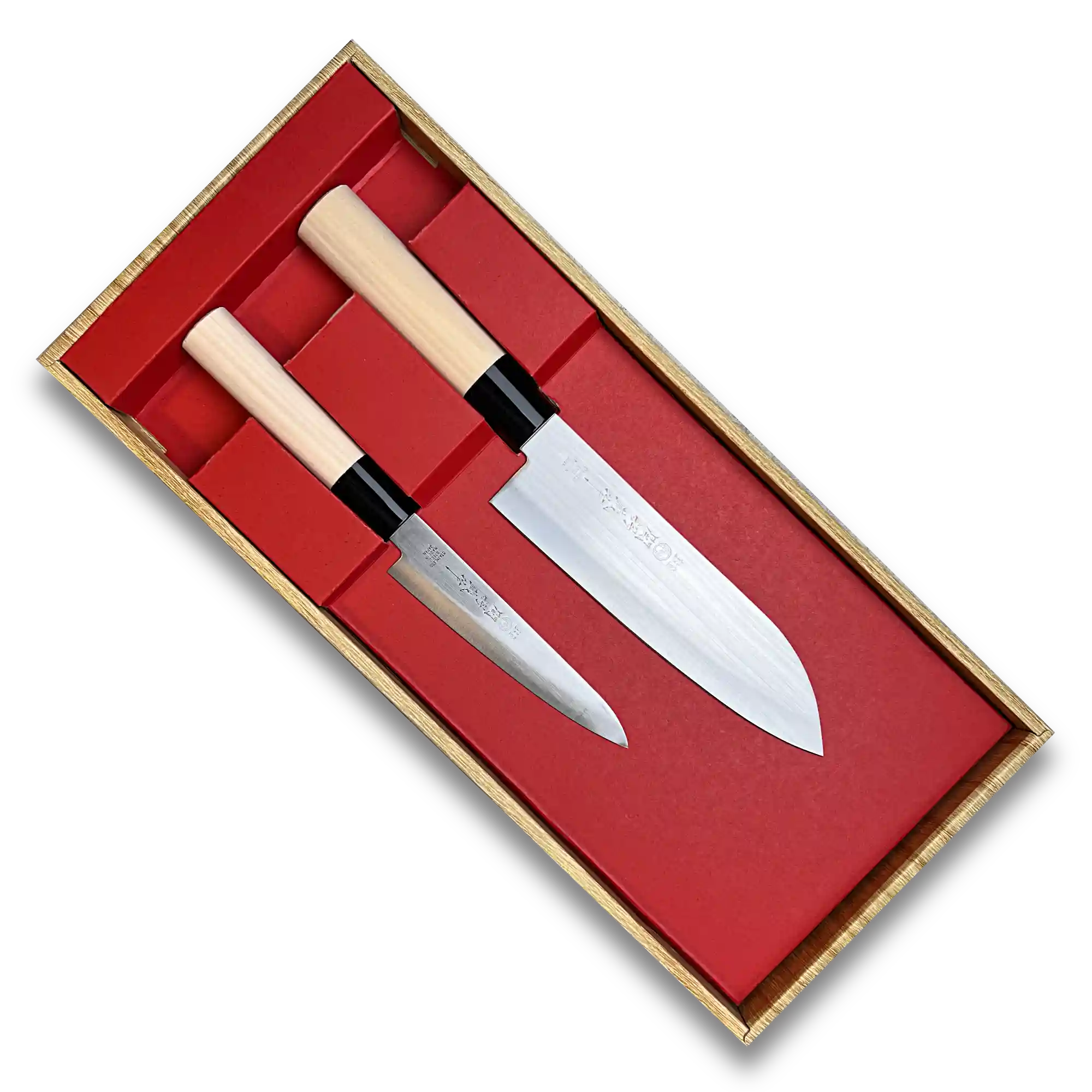 Tsubazo - 2pc Knife Set Santoku and Petty Knife - Made in Japan