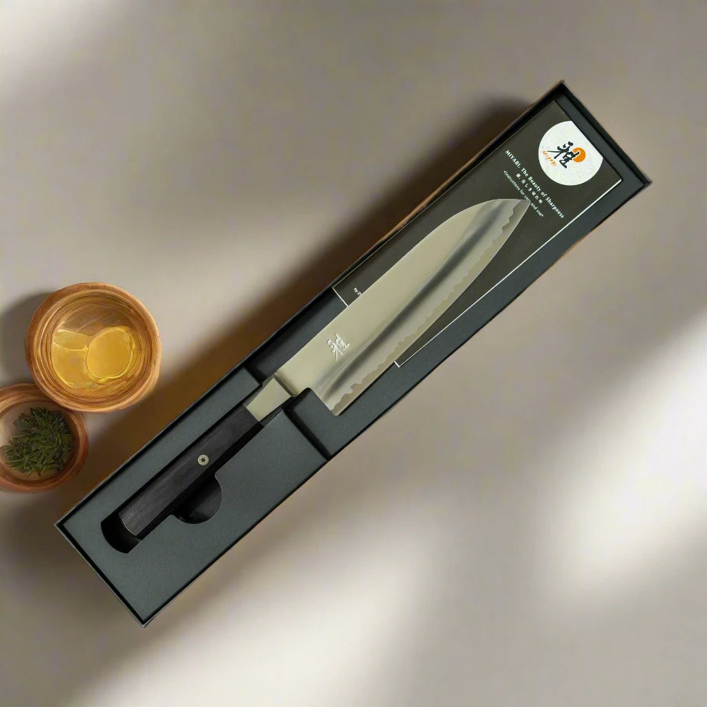 Miyabi 4000 FC Couteau Santoku 18 cm – Manche noir