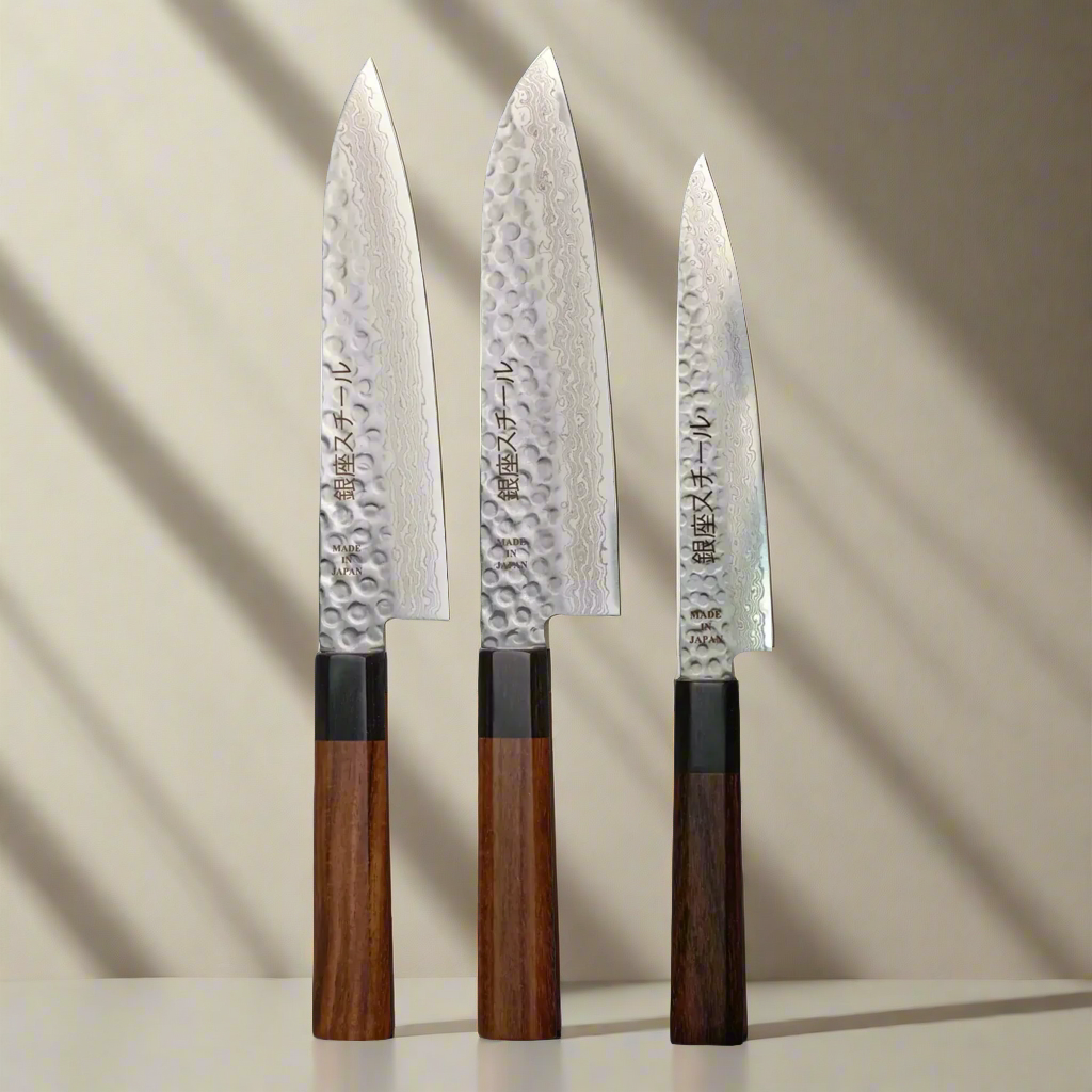 Ginza Steel - Ensemble de couteaux Sandvik X3