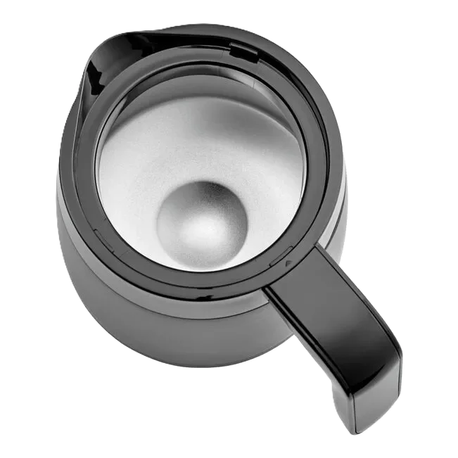 Top view of ZWILLING ENFINIGY Thermal Carafe Coffee Maker in black, showcasing its sleek design and high-quality build.