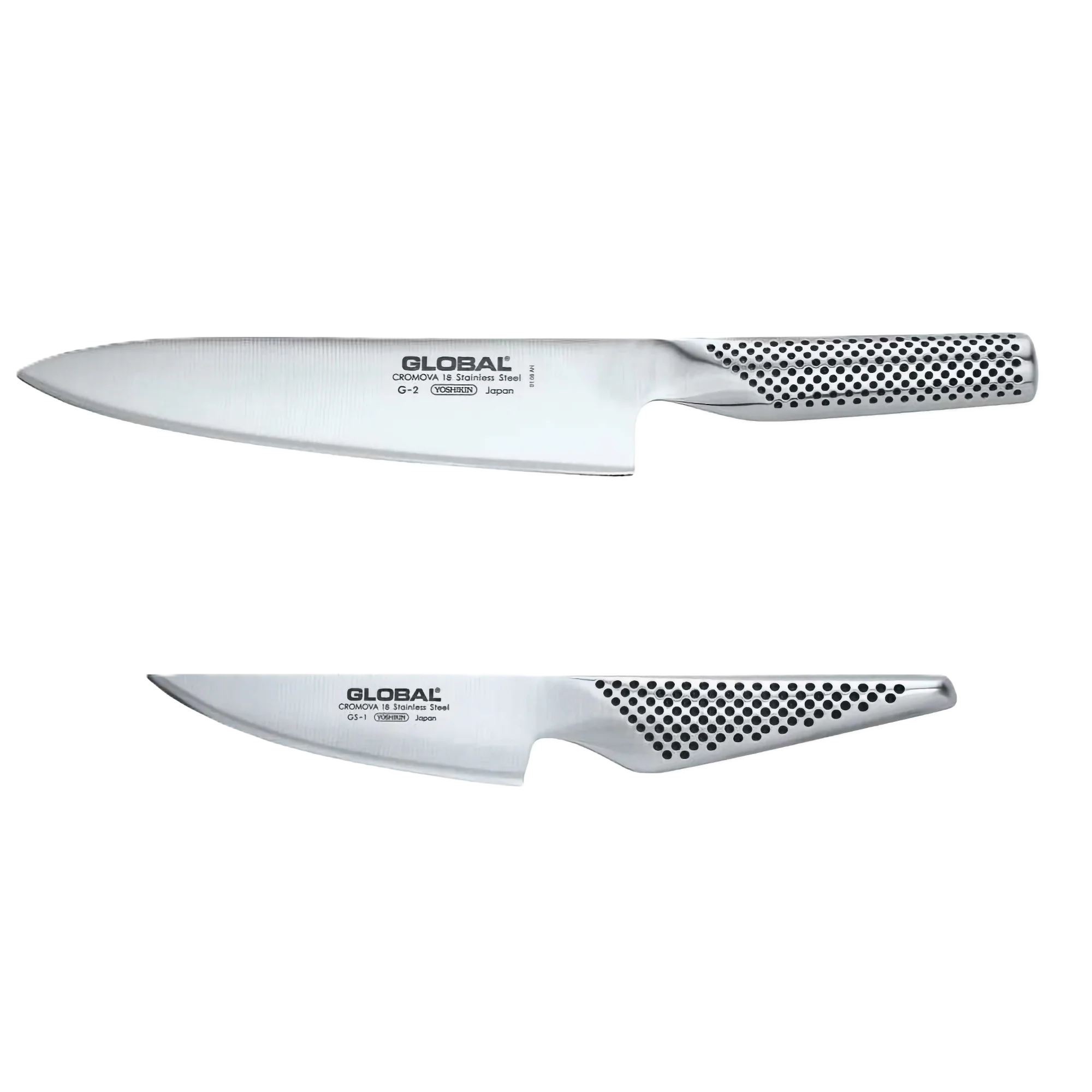 GLOBAL 2-Piece Knife Set – GS1 Paring Knife & G2 Chef's Knife, Japan