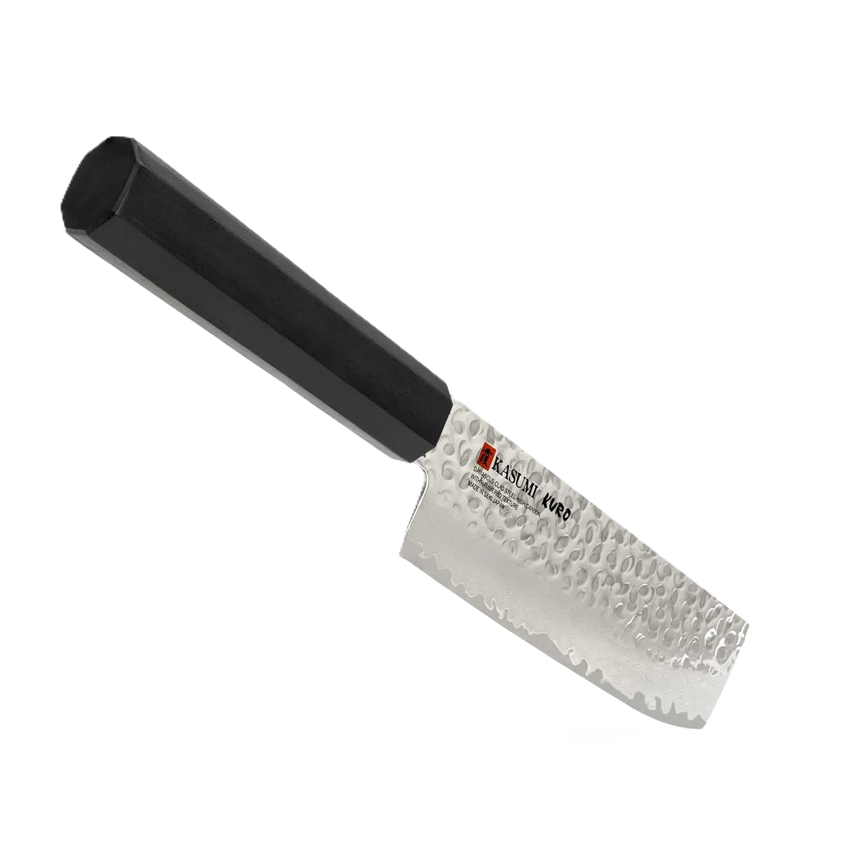 Kasumi Kuro Nakiri 16.5cm – Hammered Damascus Veggie Knife, Made in Japan