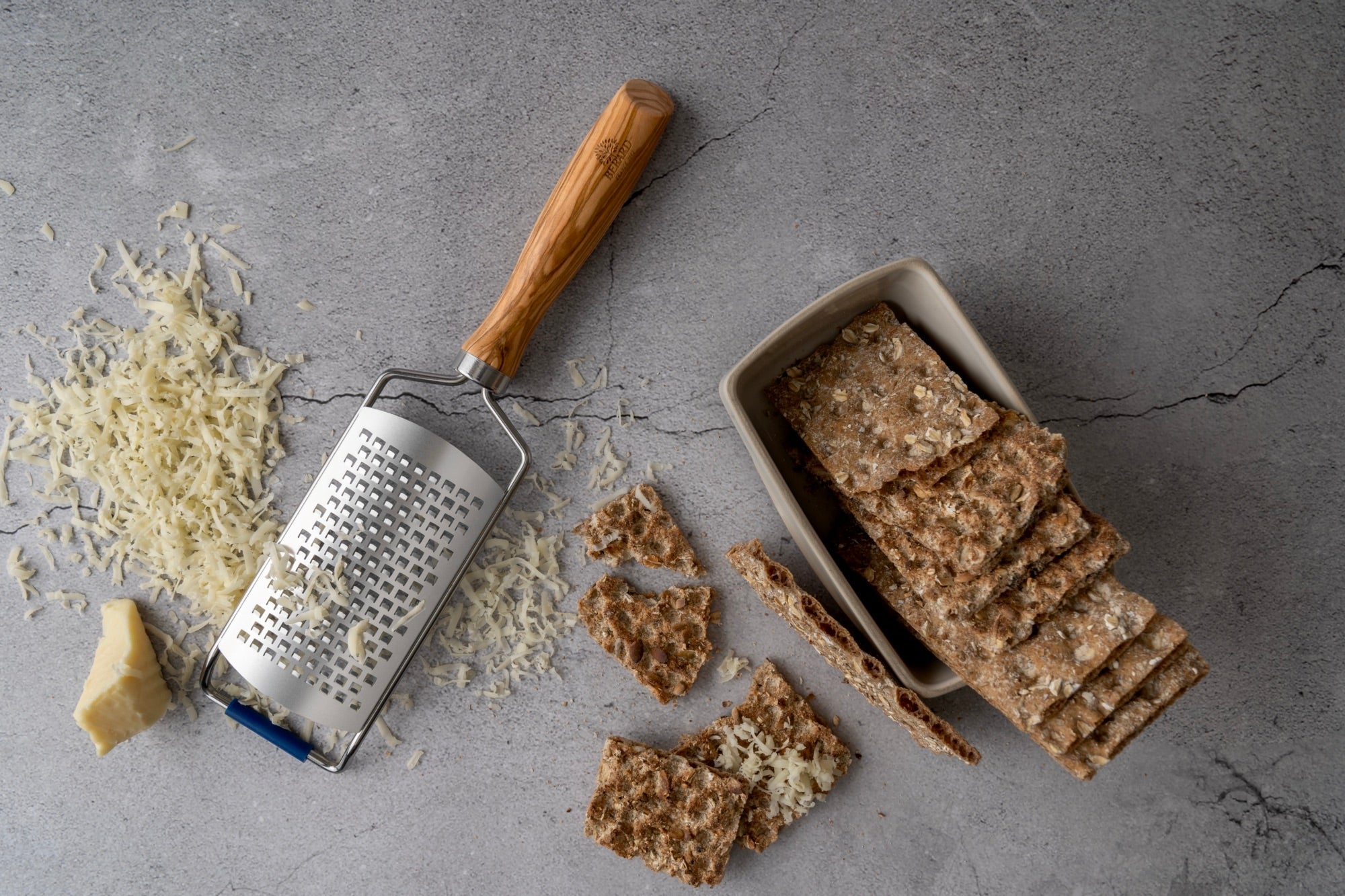 Berard Olivewood Handle Zester Grater – Fine Blade, FSC Certified, France