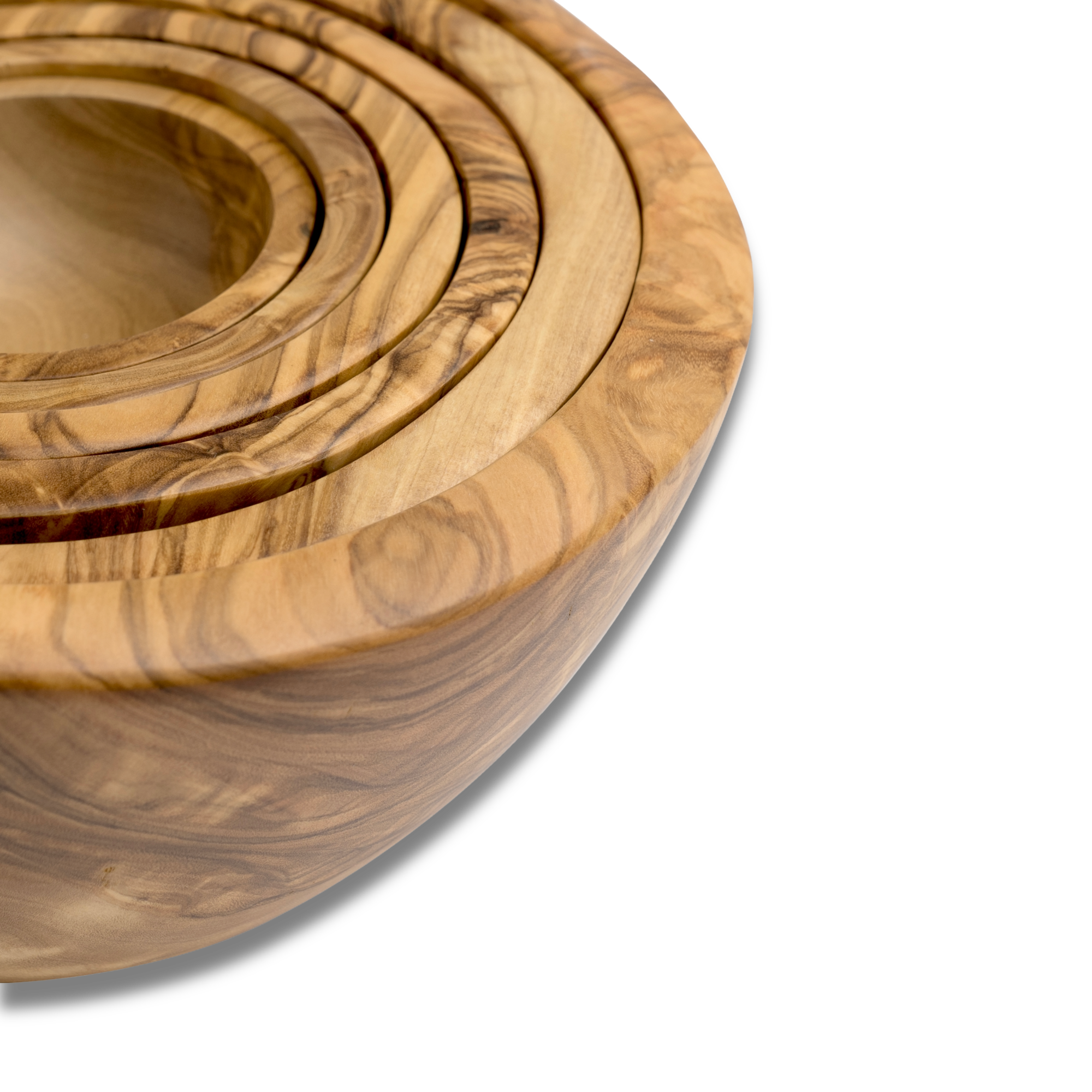Berard Olivewood Nesting Bowls Set of 6 – Handcrafted French Serving Bowls