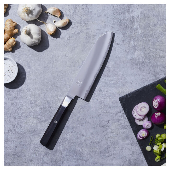 Miyabi 4000 FC Couteau Santoku 18 cm – Manche noir