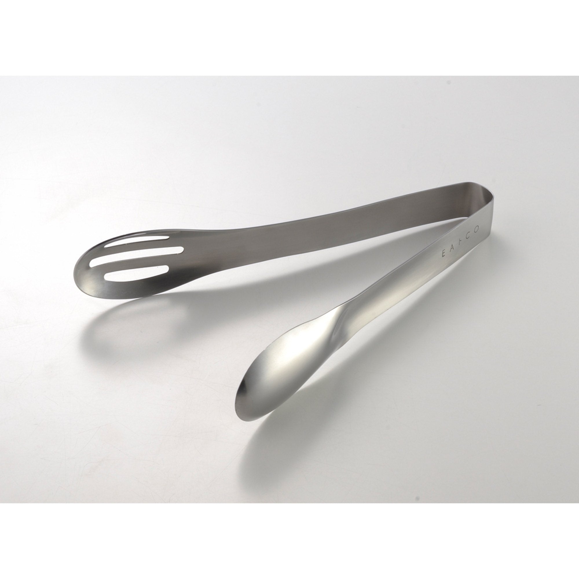 Eatoco Hasam Tongs – stainless steel serving tongs with curved bowl for easy serving.