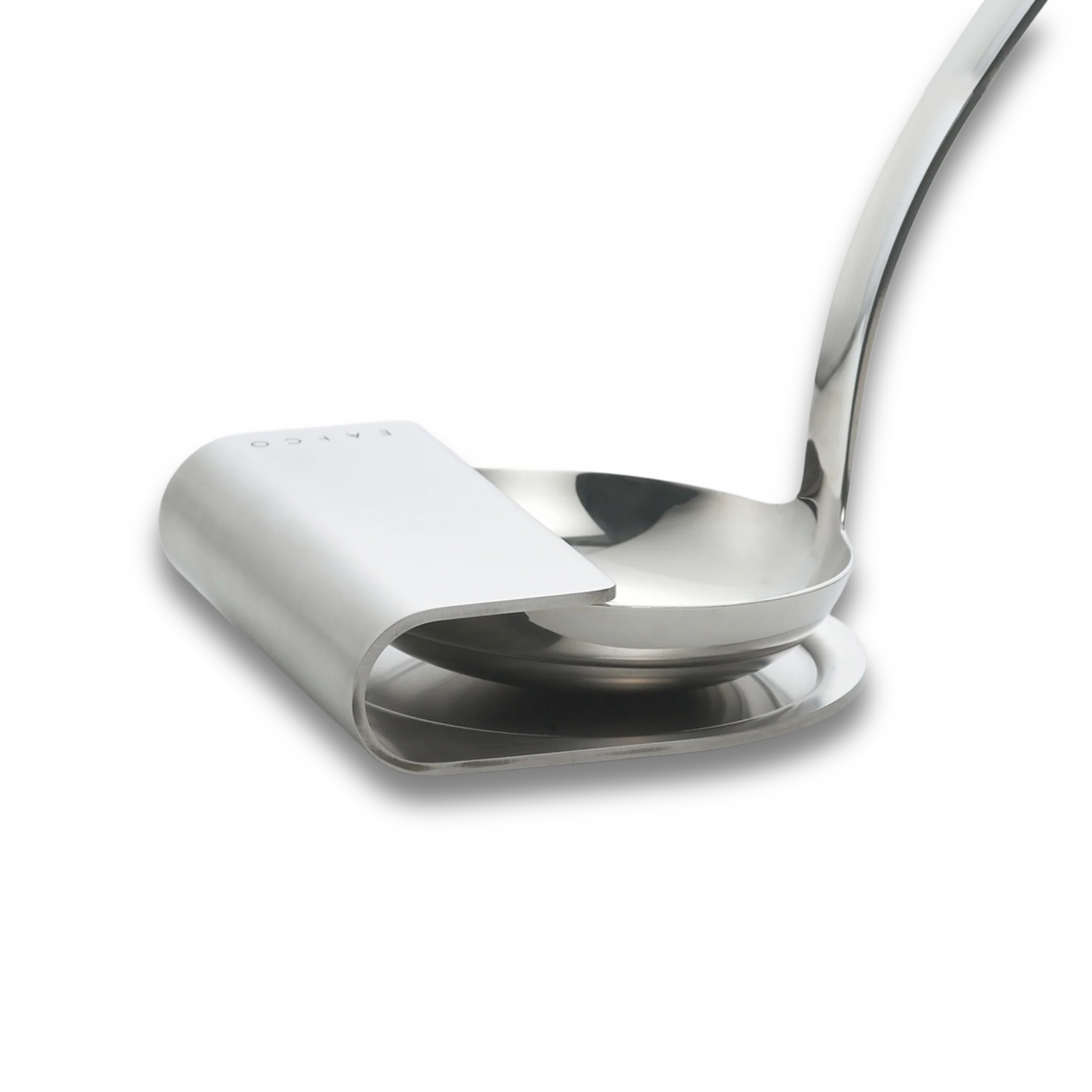 Eatoco Oki Ladle Stand – Minimalist Stainless Steel Kitchen Tool (Made in Japan)