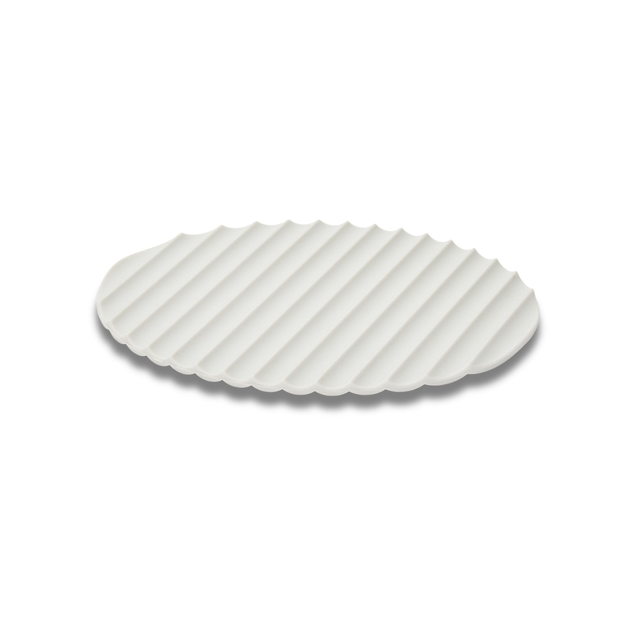 Eatoco Nami Silicone Pot Holder Mat – Heat-Resistant & Non-Slip - Light Grey