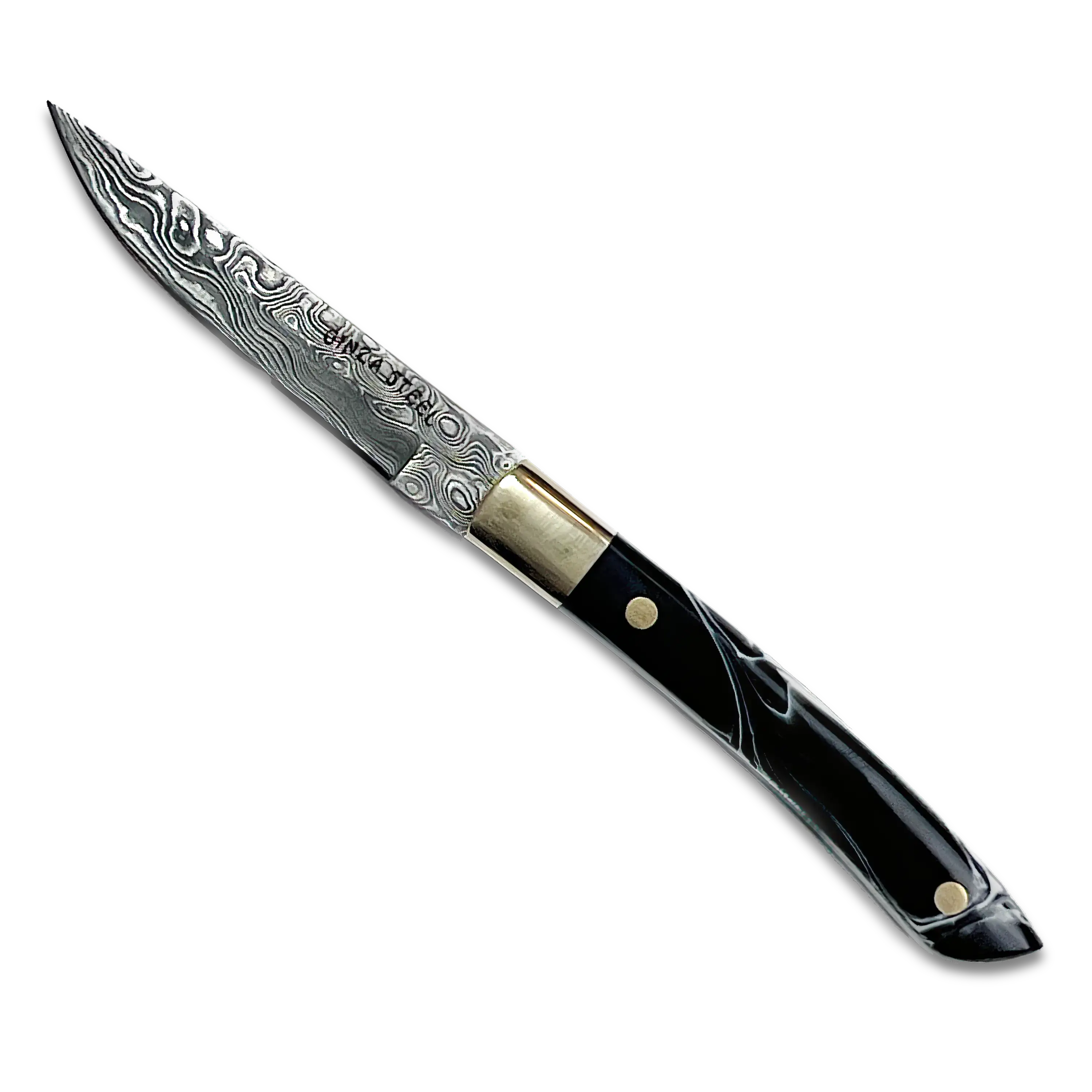 Couteau AKARI Skinner 8" étui en cuir d'origine
