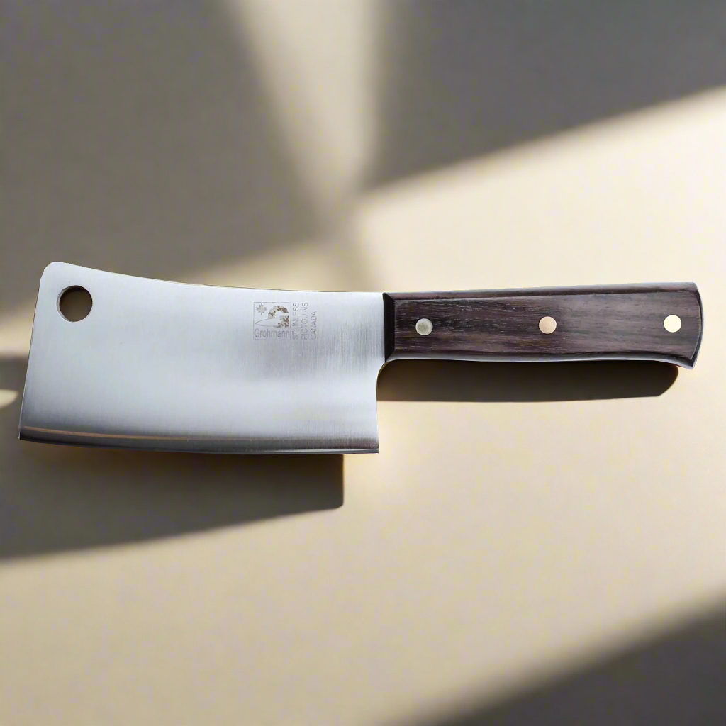 Grohmann | Chef's Cleaver 6" Blade Rosewood Handle | Full tang