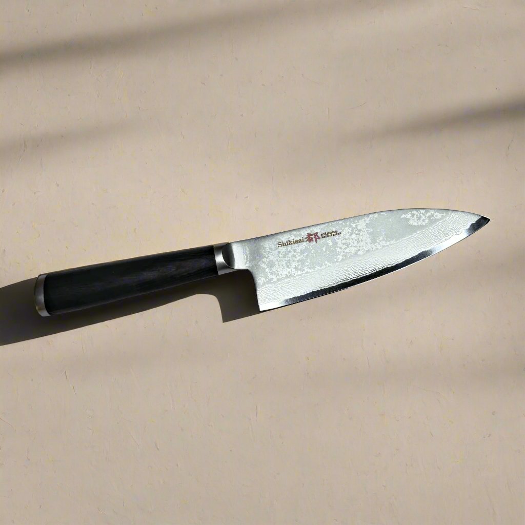 Miyako SUS 165mm Deba Knife Right Hand | 33 Layer Damascus Steel Blade – Made in Japan