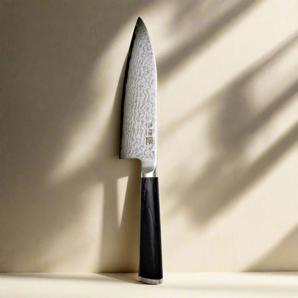 Miyako SUS 165mm Deba Knife Right Hand | 33 Layer Damascus Steel Blade – Made in Japan