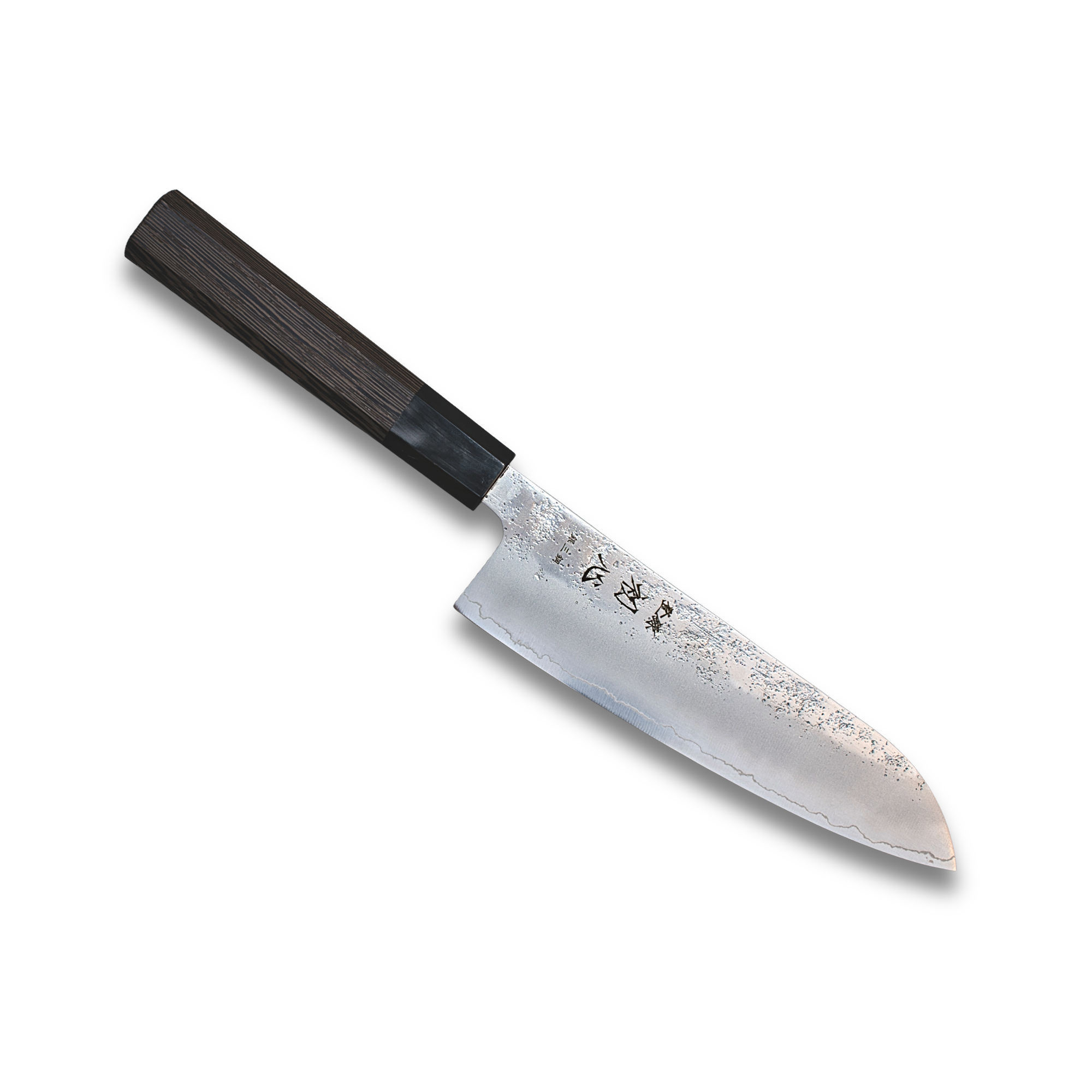 Ginrei Silver 3-Layer Nashiji Santoku 170mm Wenge Handle