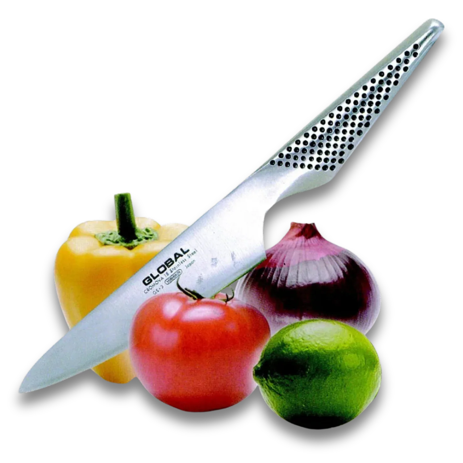 GLOBAL GS-3 Cooks Knife 13cm – CROMOVA 18 Steel, Made in Japan