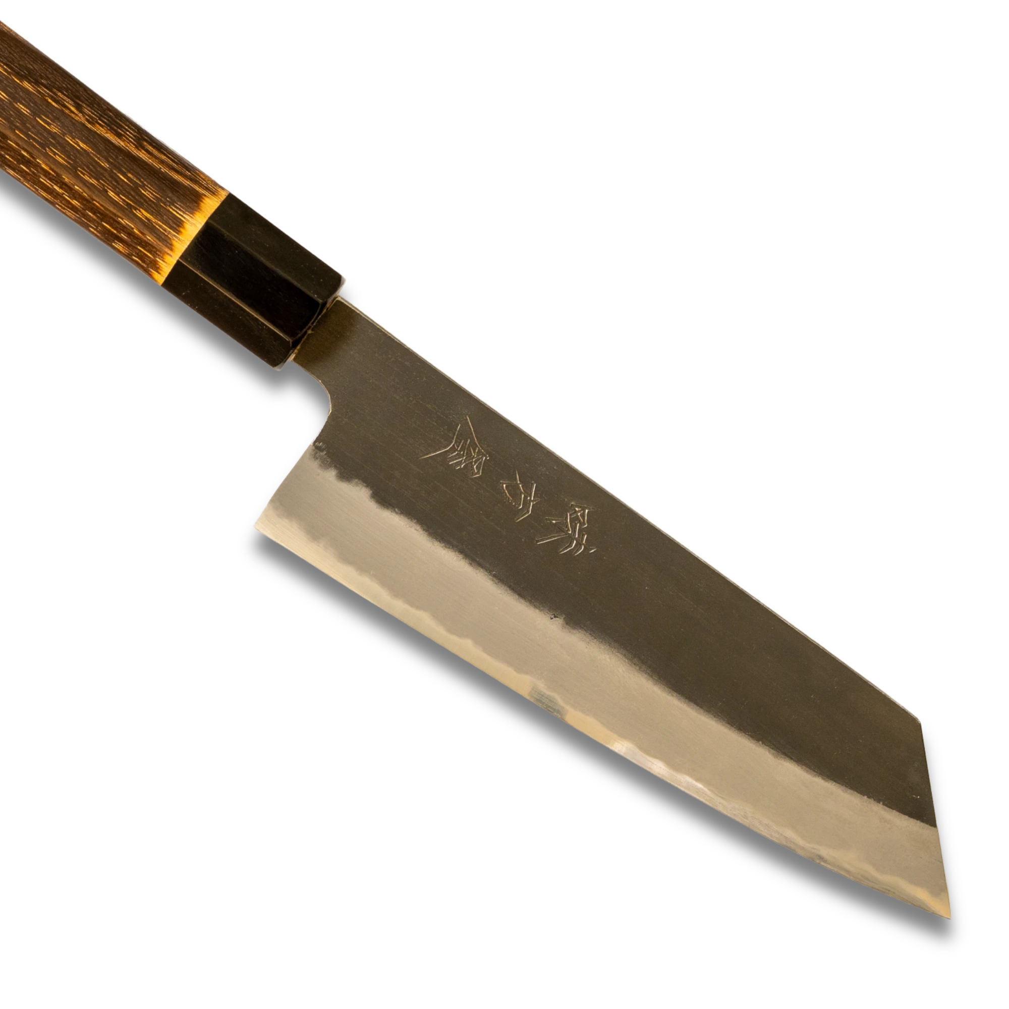 Hinoura Ajikataya 180mm Bunka Knife – White #2 | Kurouchi Finish