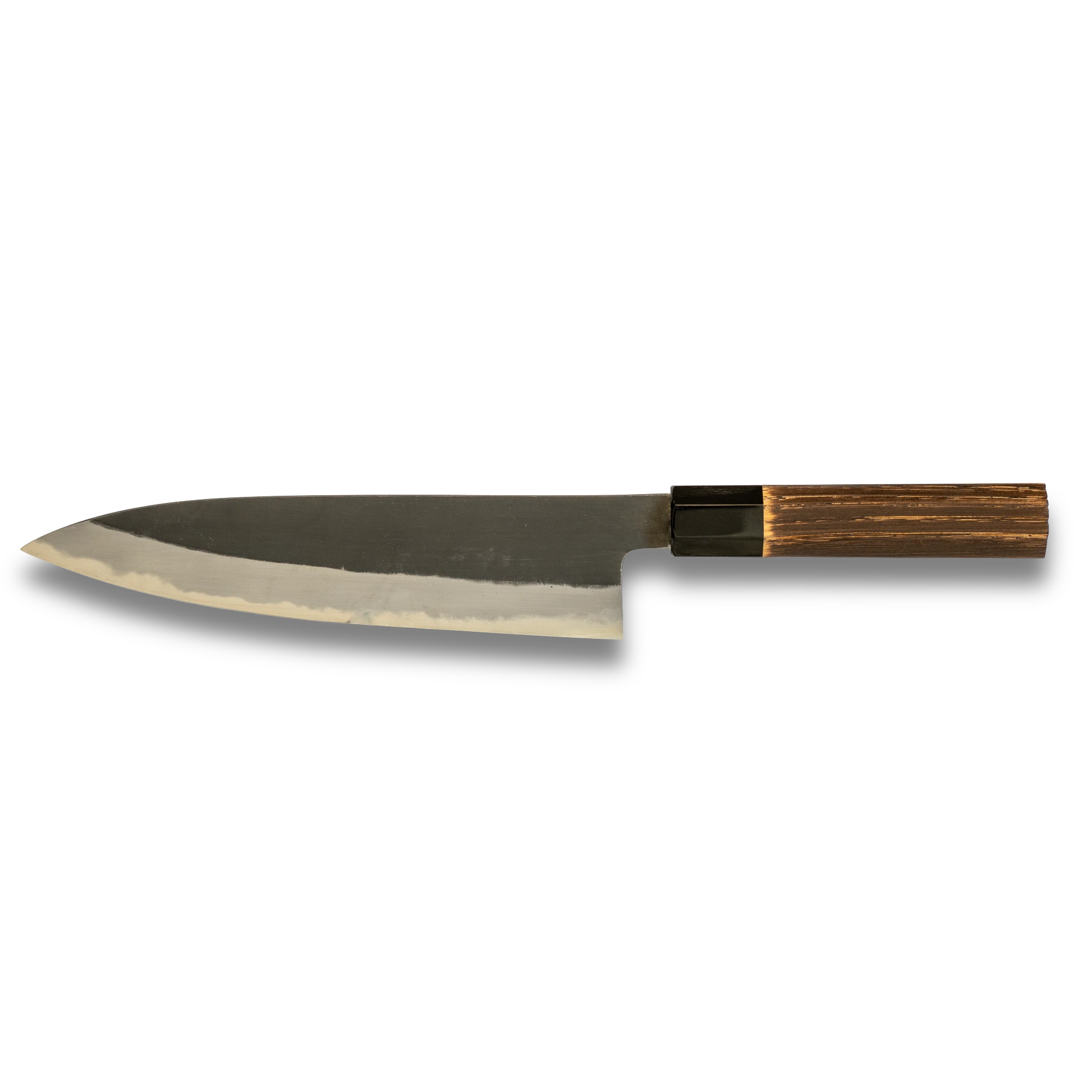 Hinoura Ajikataya 210mm Gyuto Knife – White #2 Carbon Steel | Kurouchi Finish