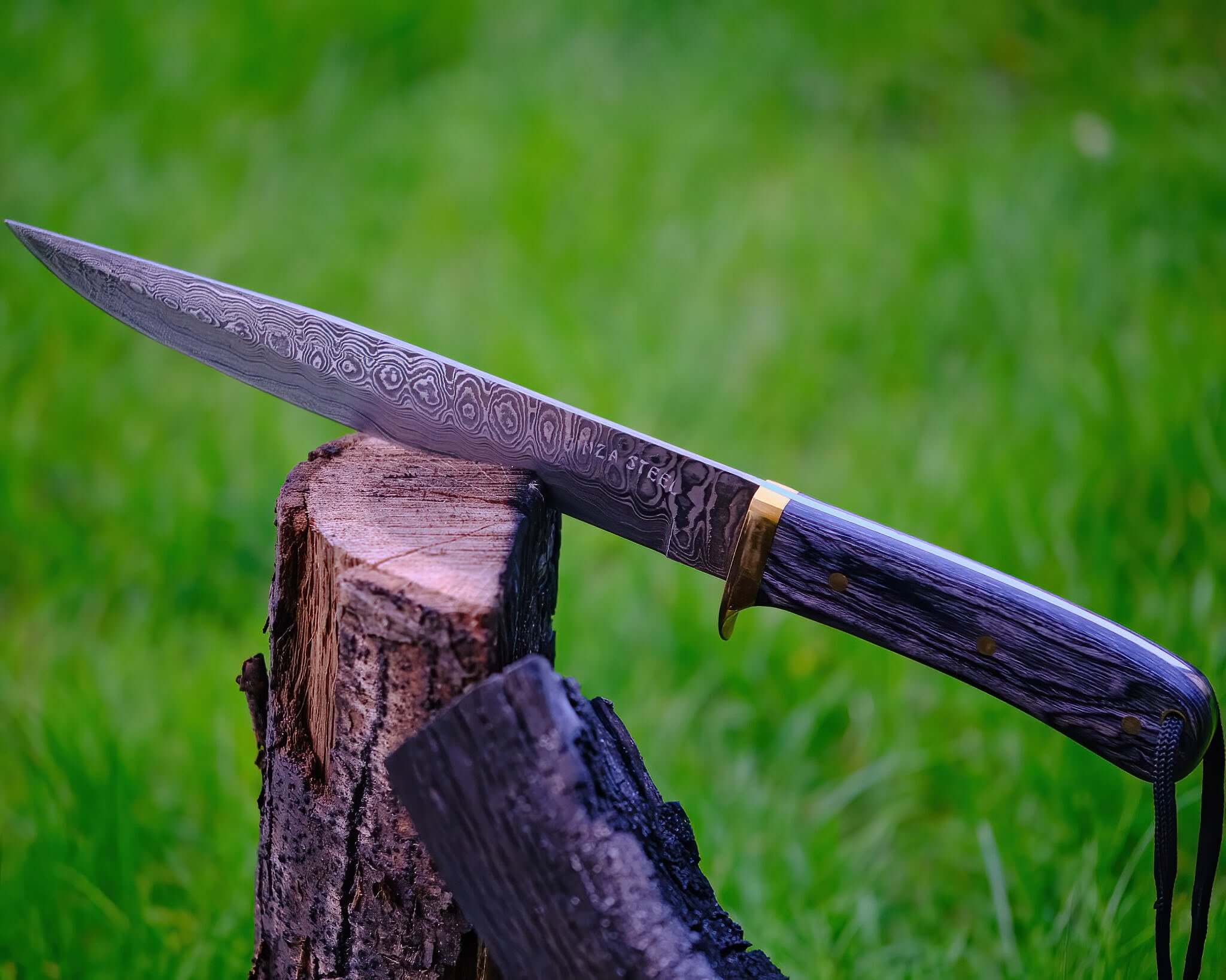 Couteau Bowie HATIF 14" avec étui en cuir d'origine