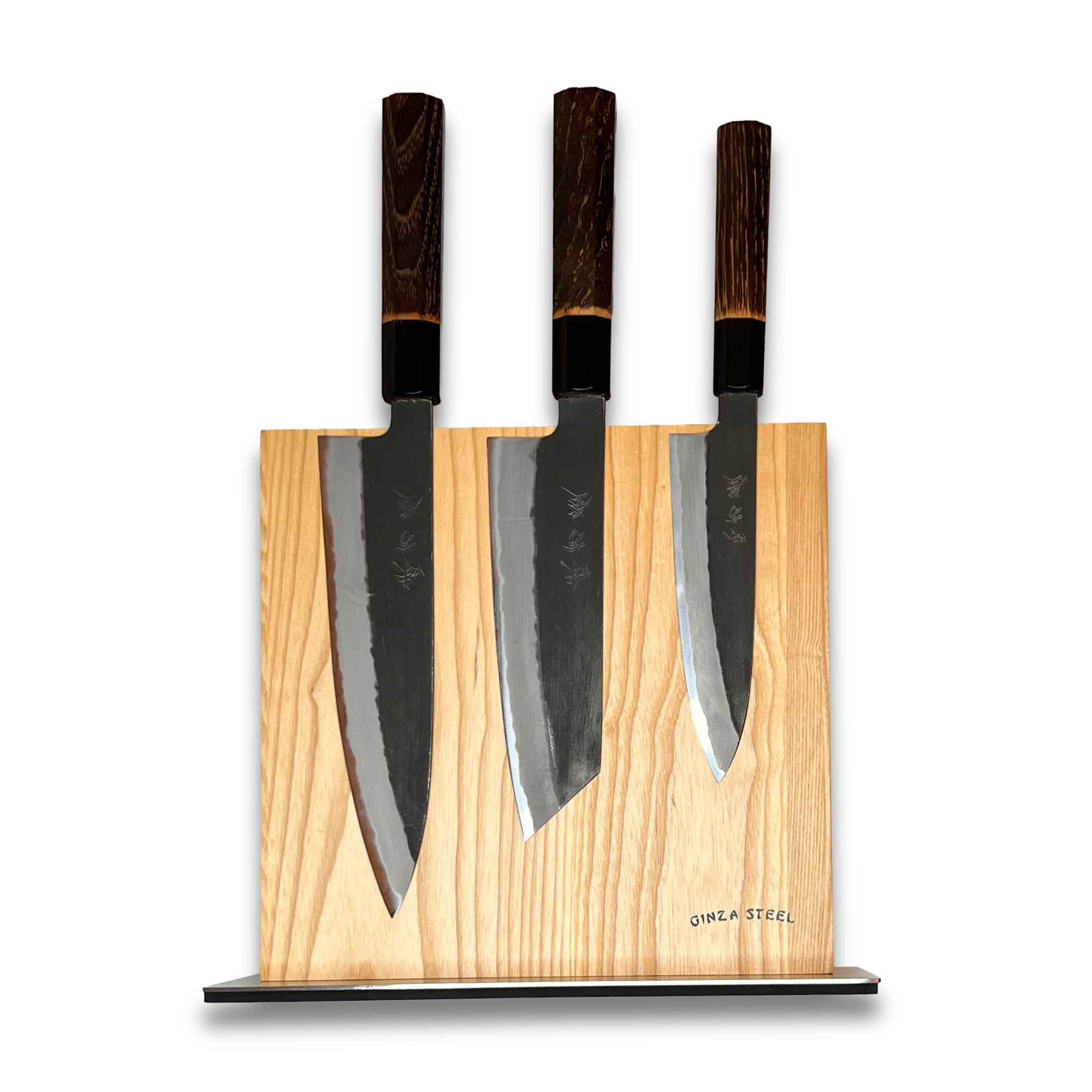 Hinoura Ajikataya Shirogami 4-Piece Japanese Knife Set | Ginza Steel