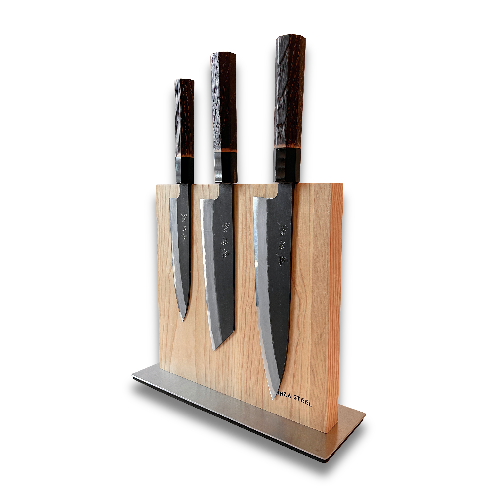 Hinoura Ajikataya Shirogami 4-Piece Japanese Knife Set | Ginza Steel