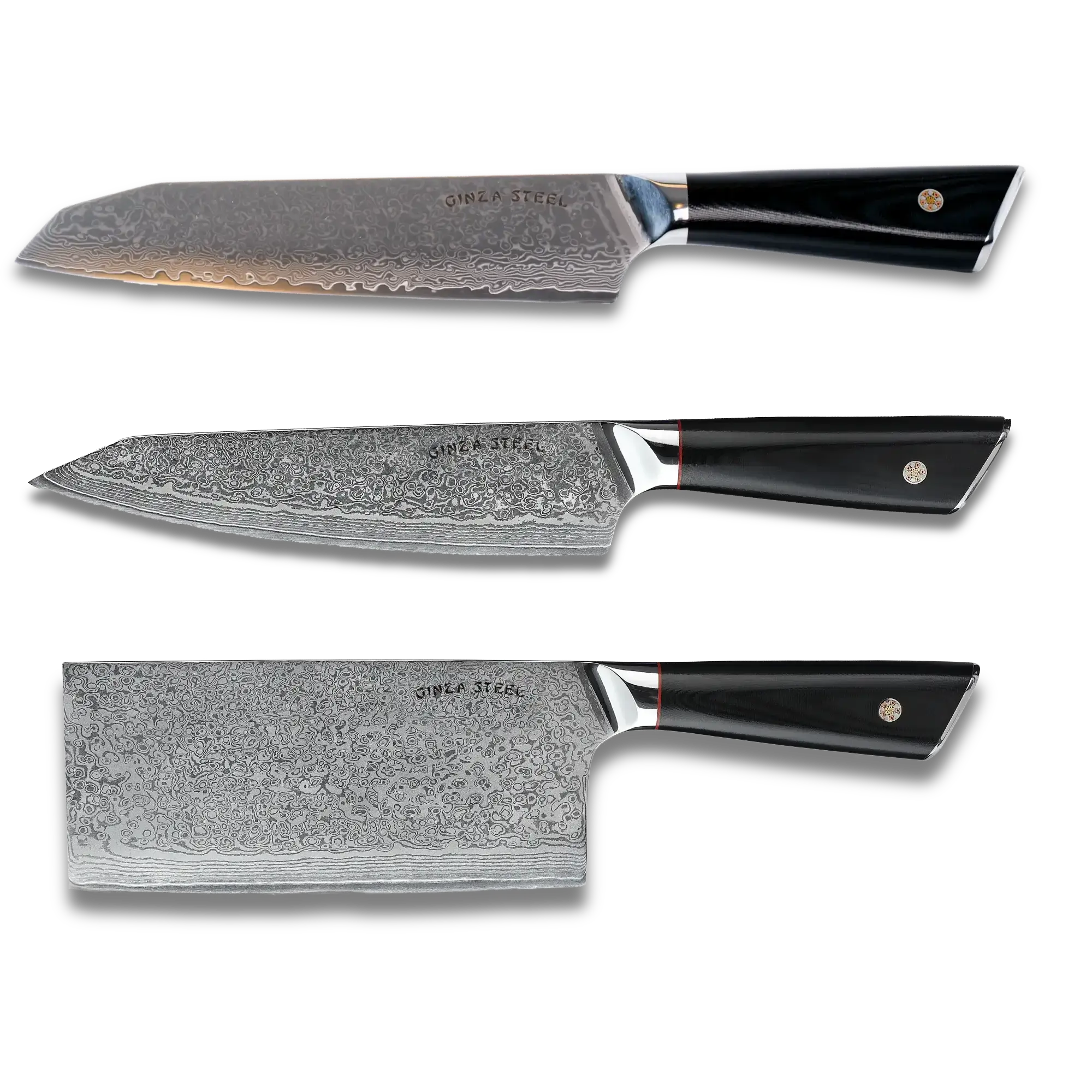 Ginza Steel KC Series Hagakure Three - VG10 Knife Set