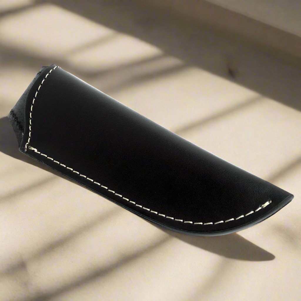Ginza Steel Leather Sheath for Skinner Knife for sport knife natural lightning