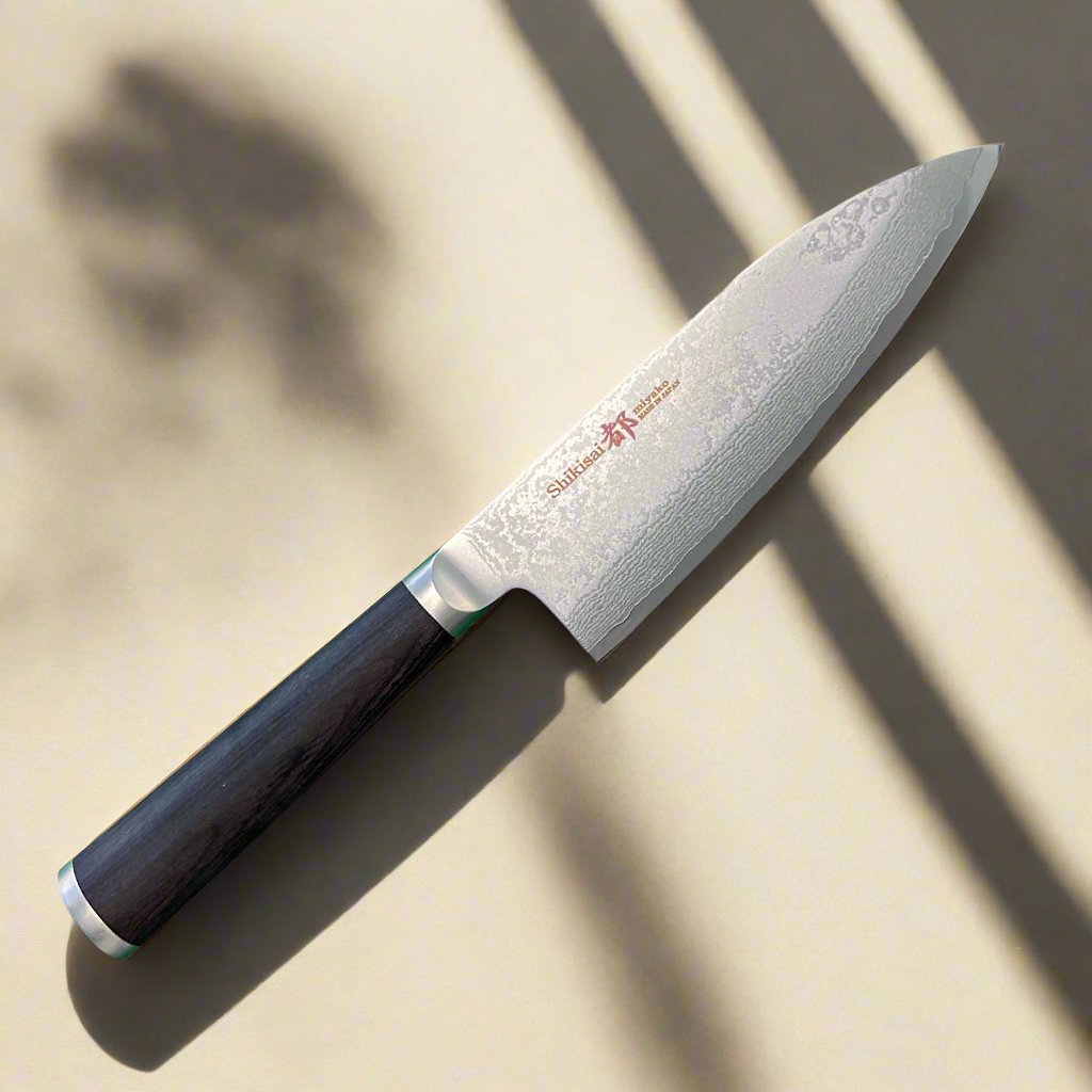 Miyako SUS 165mm Deba Knife Right Hand | 33 Layer Damascus Steel Blade – Made in Japan
