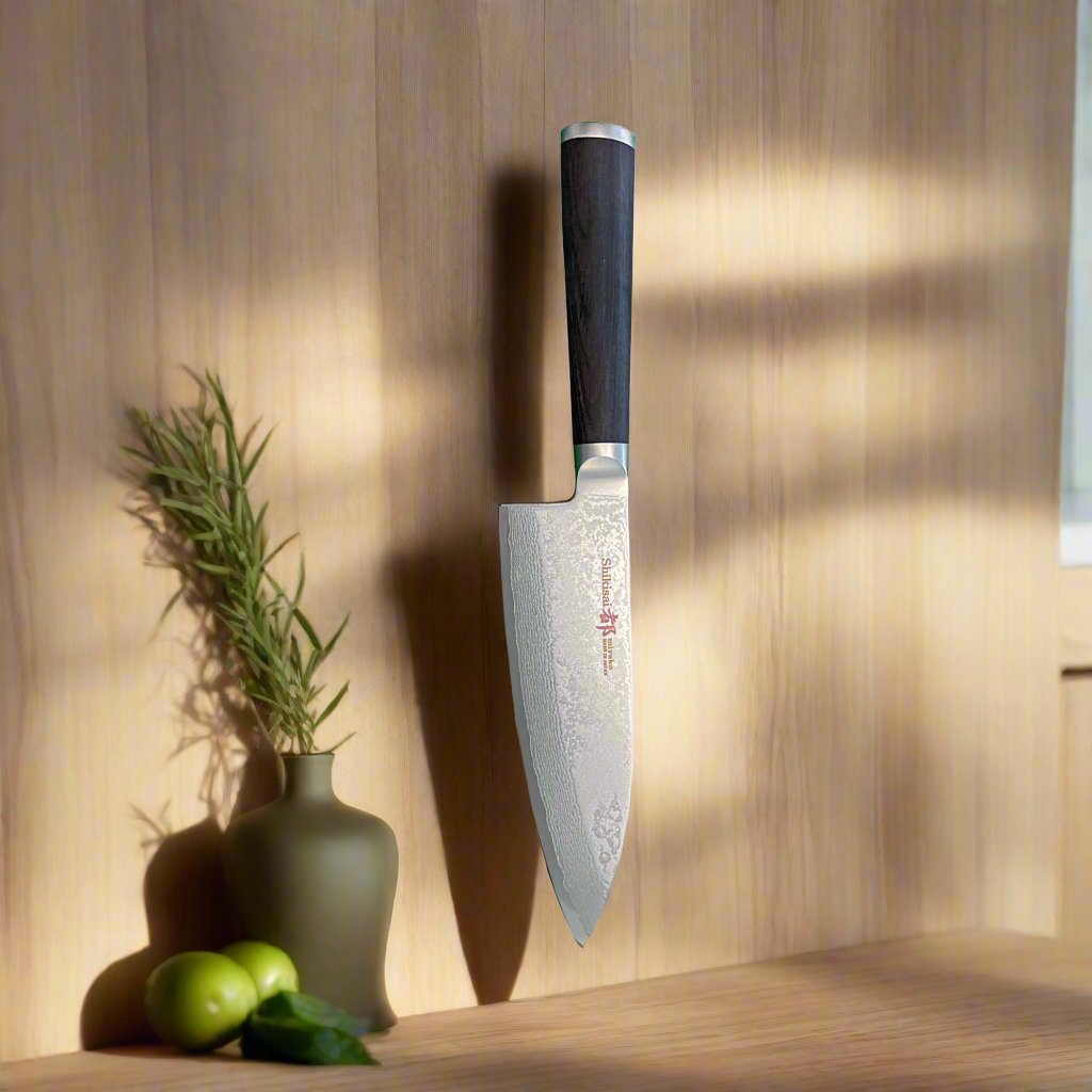 Miyako SUS 165mm Deba Knife Right Hand | 33 Layer Damascus Steel Blade – Made in Japan