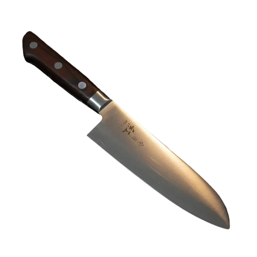 Ginza Steel Kurenai Santoku Knife 170mm - Molybdenum Vanadium Steel