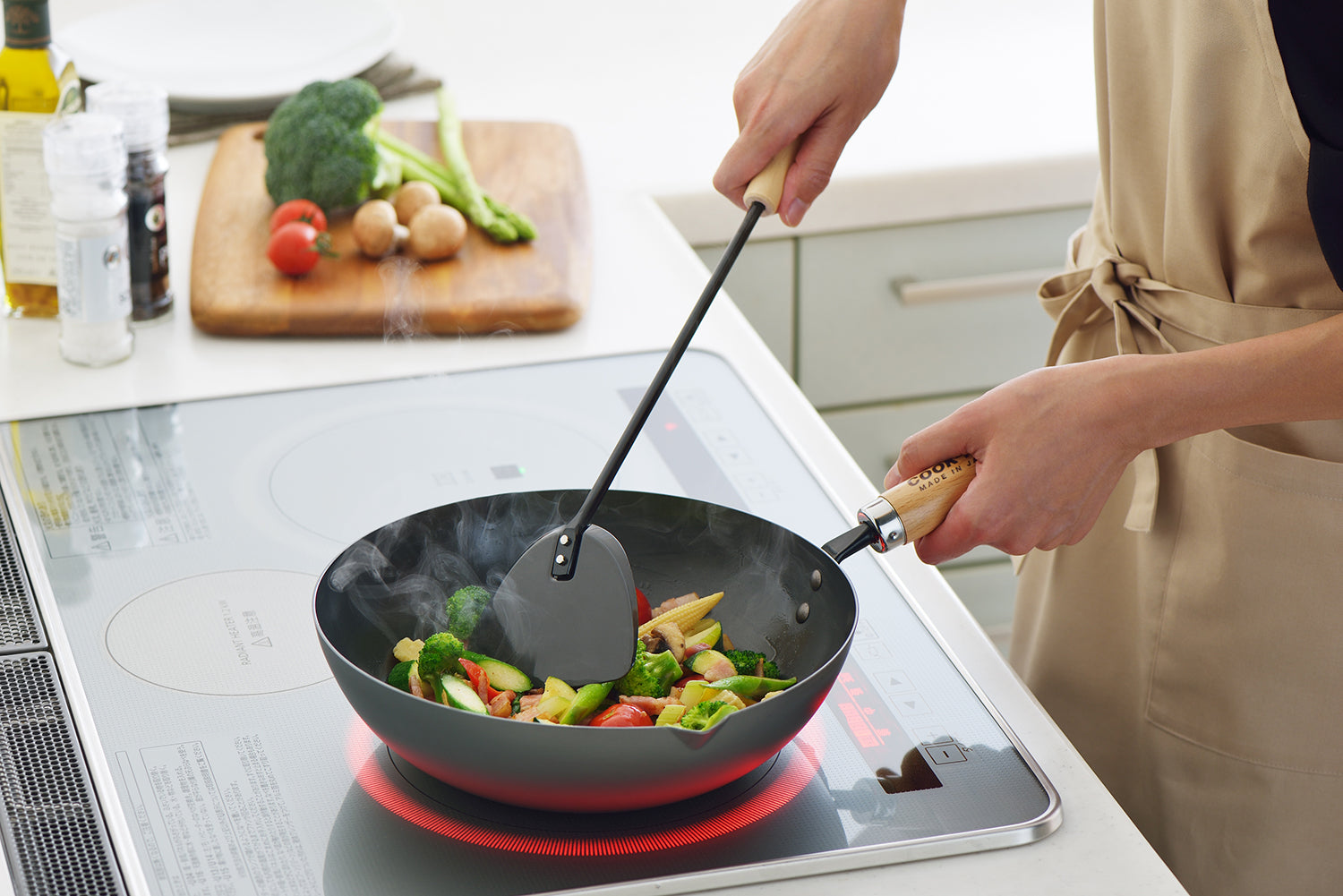 YOSHIKAWA COOK-PAL REN JAPANESE DEEP FRY PAN 20CM CARBON STEEL | MADE IN JAPAN