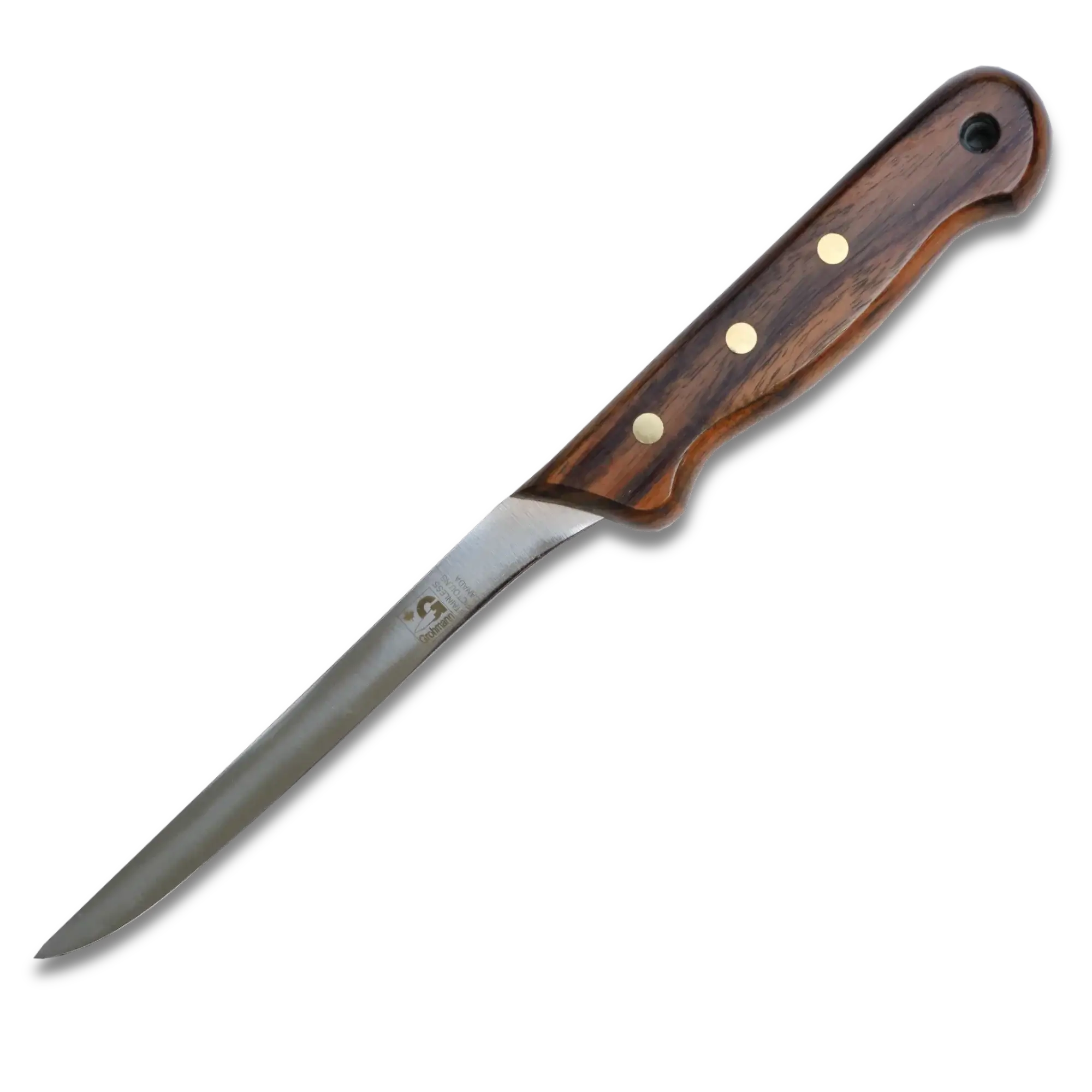 Grohmann Fillet Knife 6" with Leather Sheath