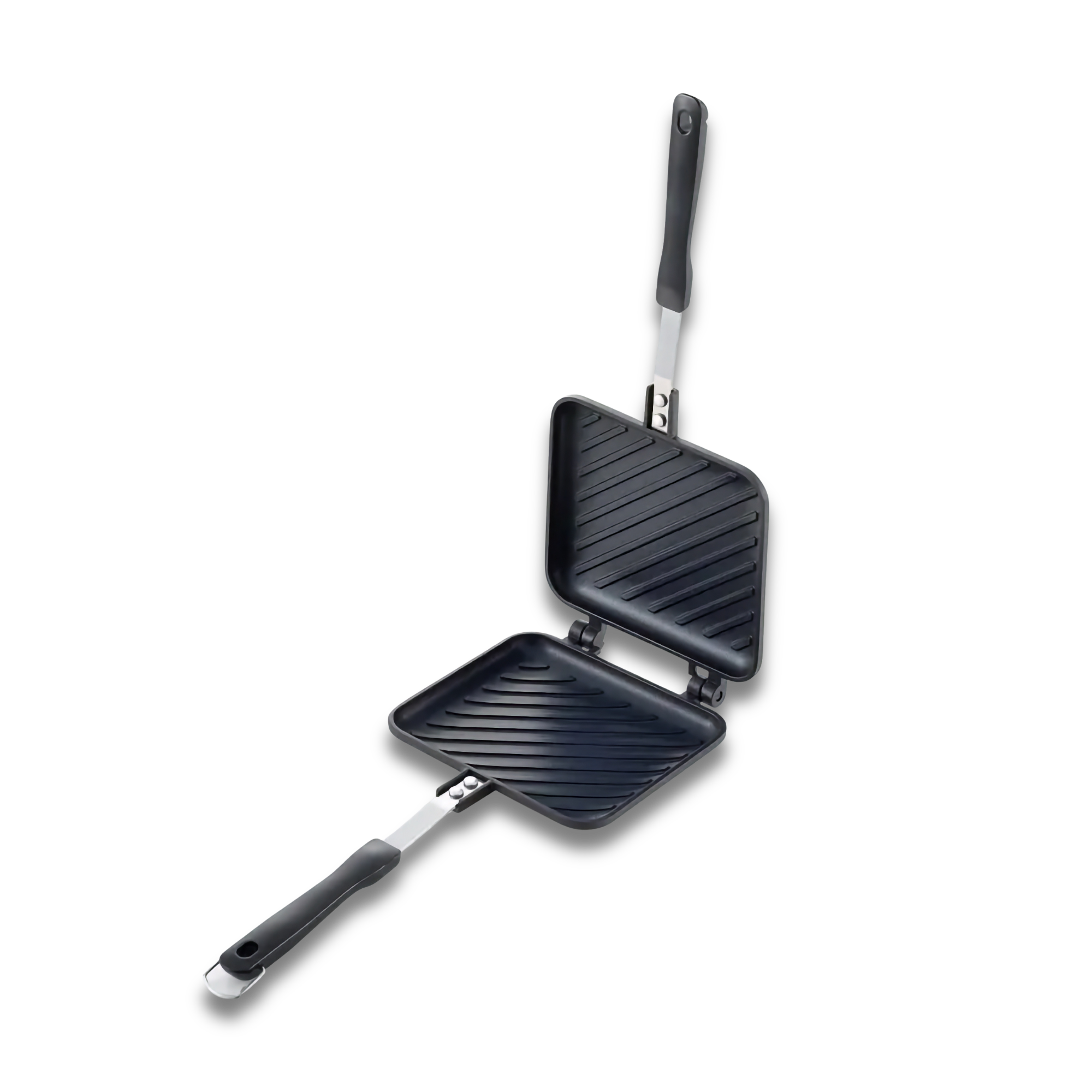 Yoshikawa Japanese Stovetop Sandwich Maker – Non-Stick Panini Press (Gas Stove Only)