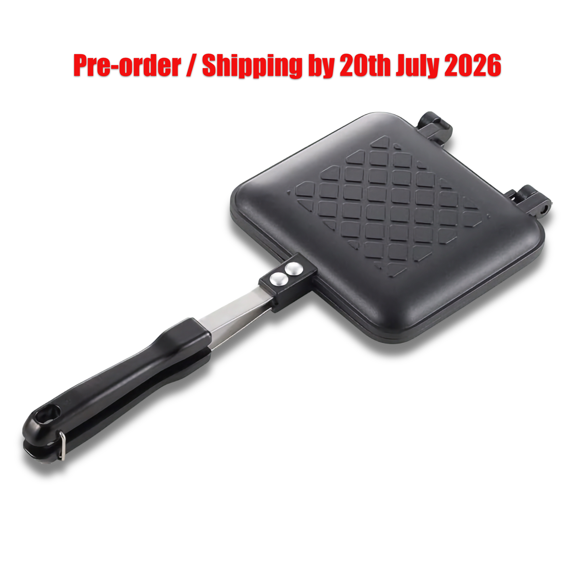 Yoshikawa Japanese Stovetop Sandwich Maker – Non-Stick Panini Press (Gas Stove Only)