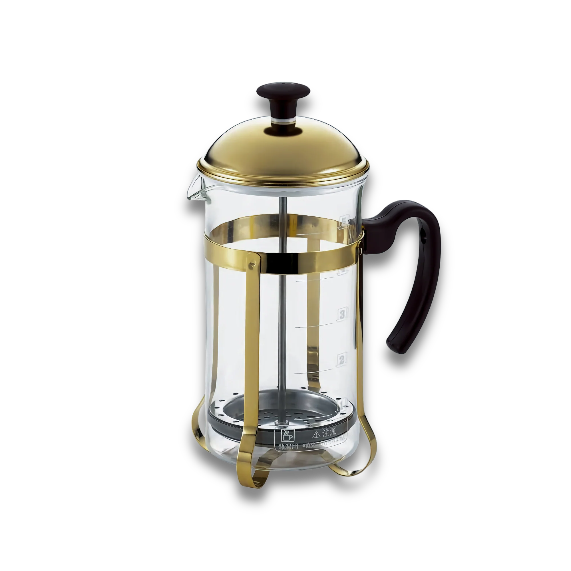 Yoshikawa Stainless Steel Coffee Press Server 600ml – Made in Japan, premium brewing equipment with elegant design for flavorful coffee.