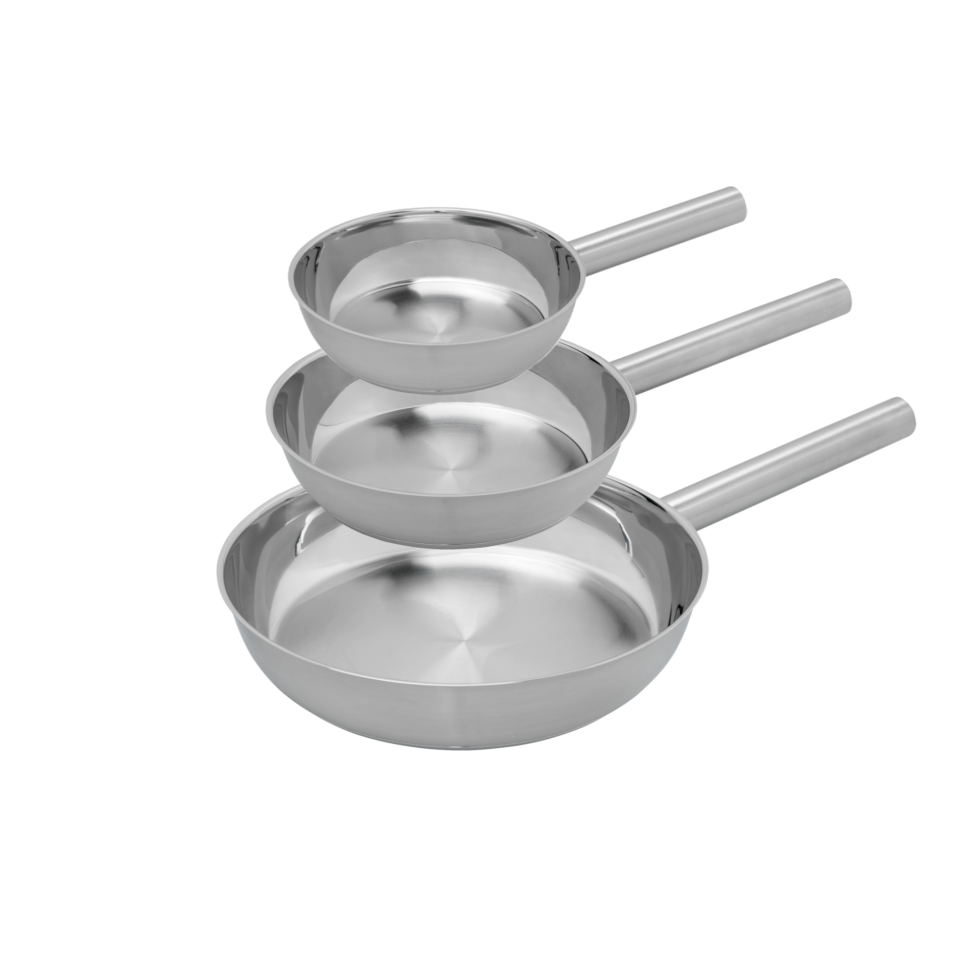 COMBEKK | Stainless Steel Fry Pan Set of 3