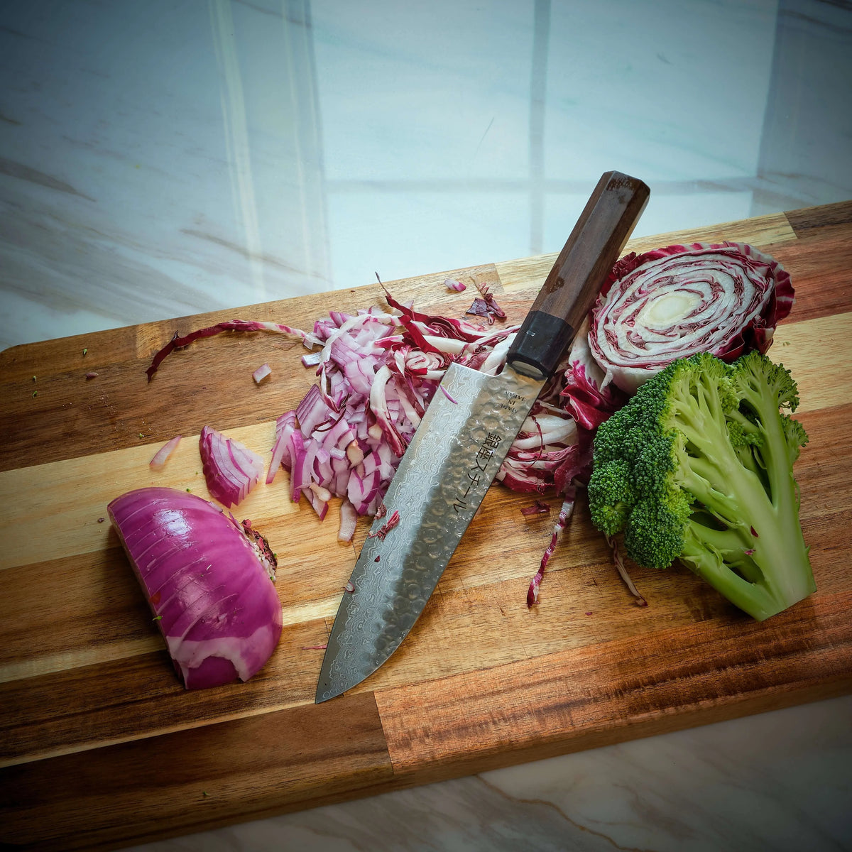 Ginza Steel Takayama 180 - Santoku Knife 180mm Blade | Japan