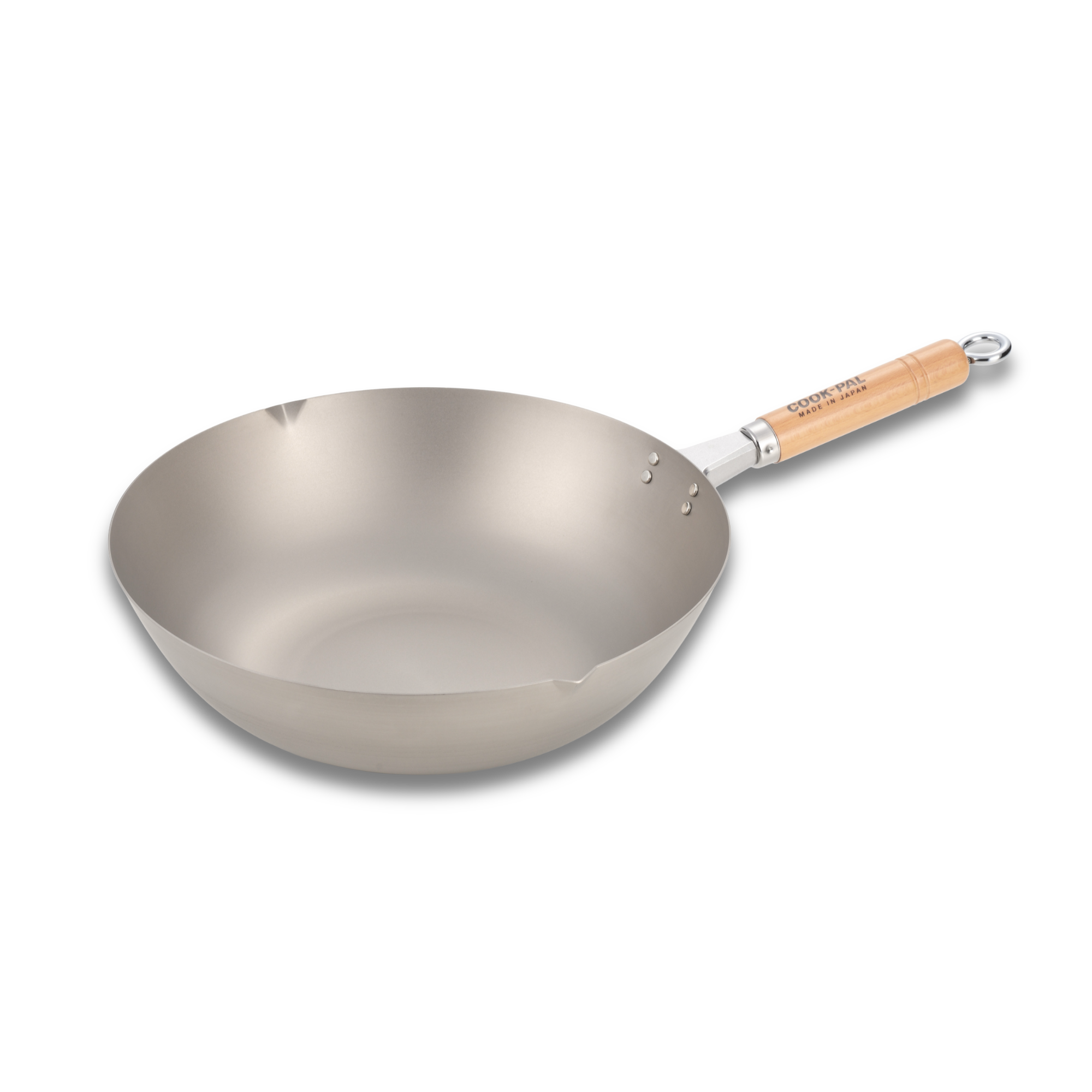 Titanium Wok by Yoshikawa | With Stainless Steel Lid