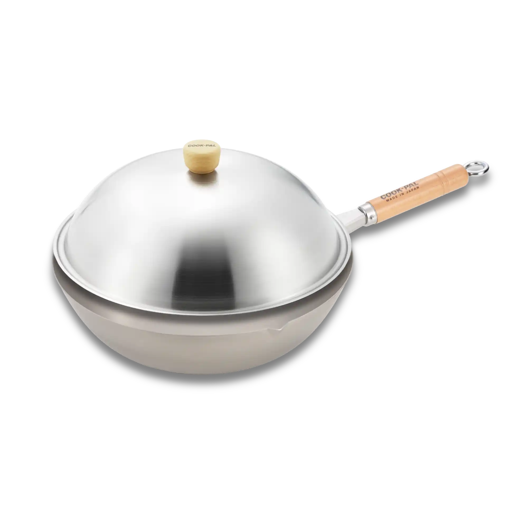 Titanium Wok by Yoshikawa | With Stainless Steel Lid