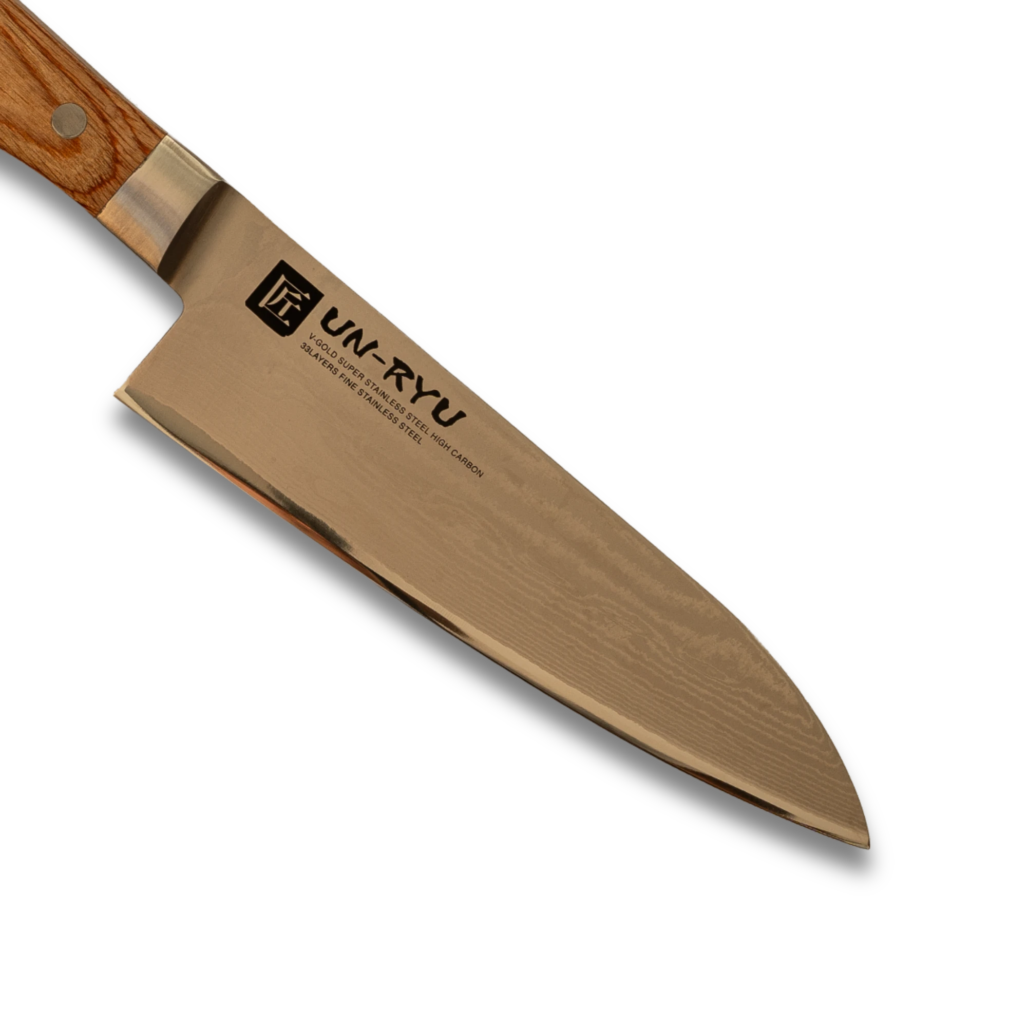 Un-Ryu 2-Piece Japanese Knife Set – VG-10 33-Layer Gyuto 210mm & Santoku 170mm
