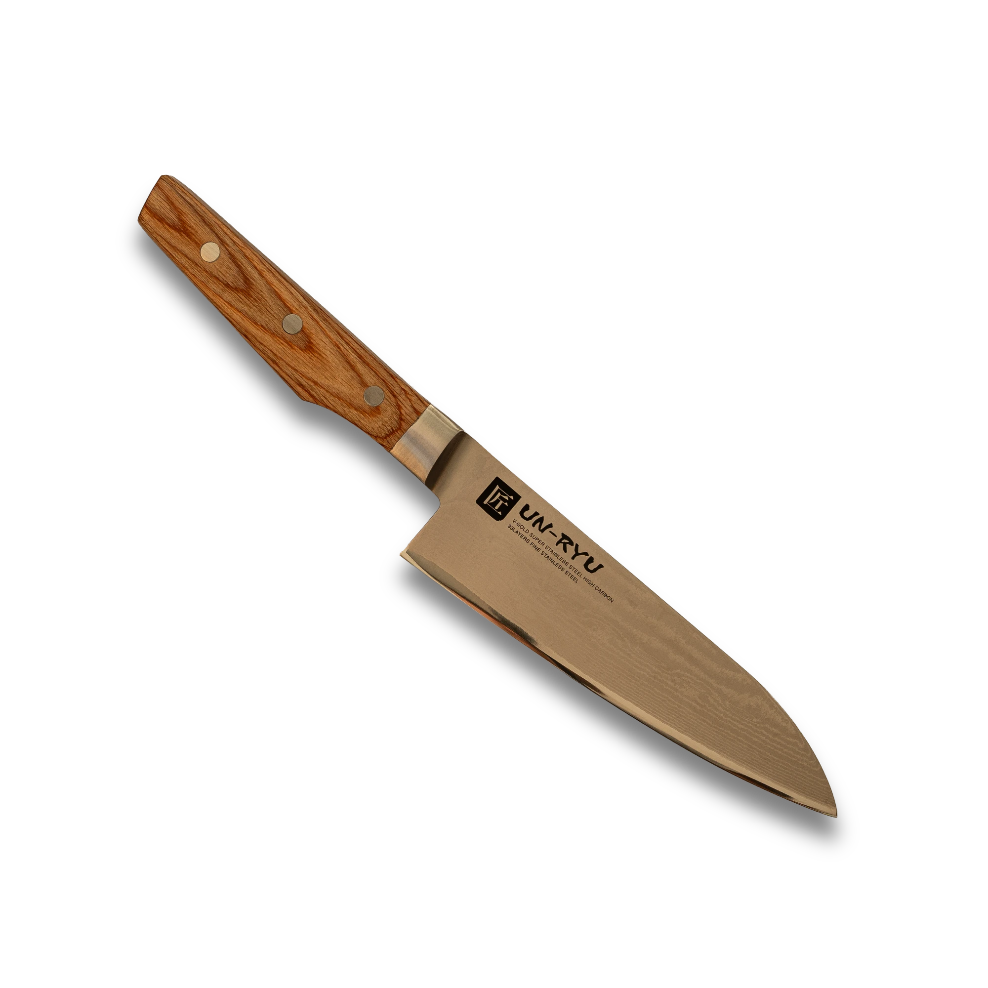Un-Ryu 2-Piece Japanese Knife Set – VG-10 33-Layer Gyuto 210mm & Santoku 170mm