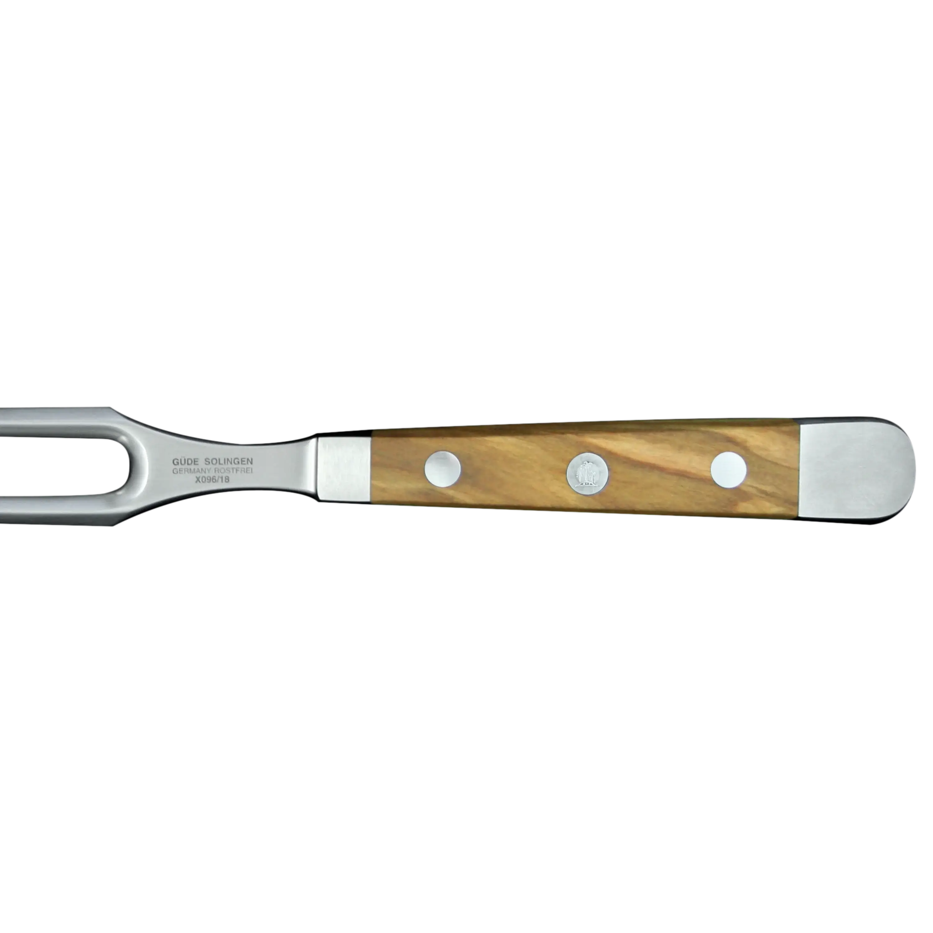 ALPHA OLIVE | Meat Fork 7" | Forged Steel / Olive wood handle