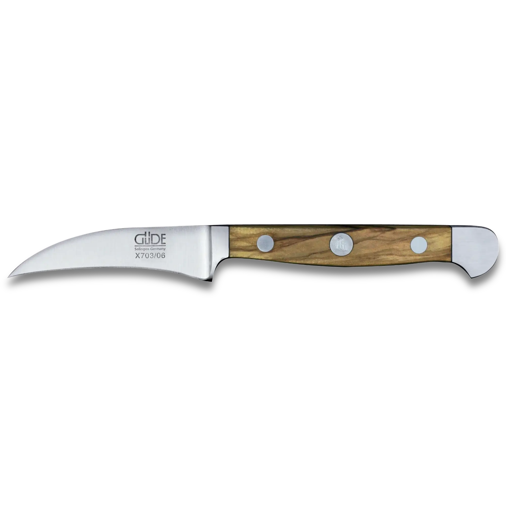 ALPHA OLIVE | Couteau d’appariement 2.36 » | Manche en acier forgé / bois d’olivier