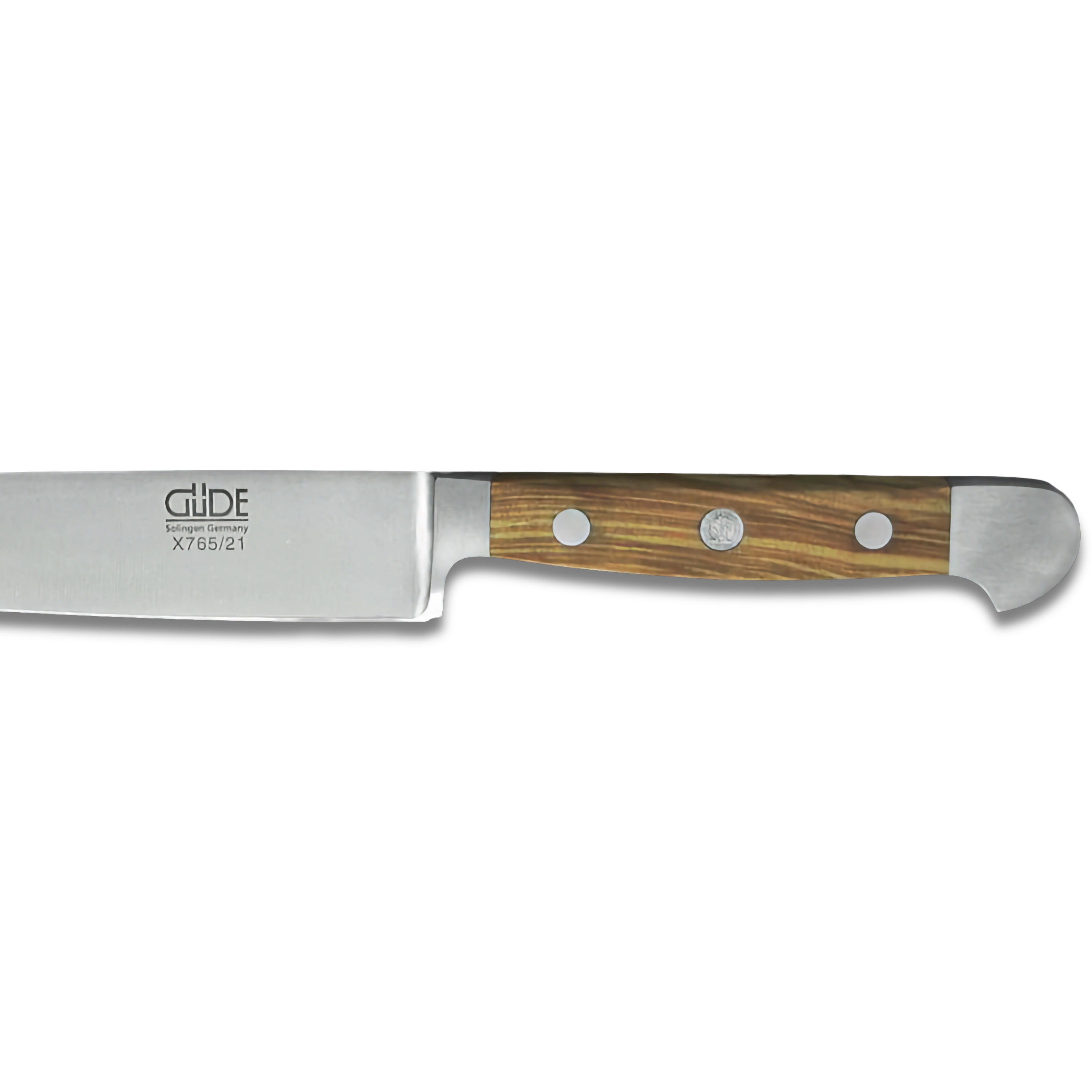 OLIVE ALPHA | Couteau à Trancher / JAMBON 8" | Acier Forgé / Manche en Bois d'Olivier