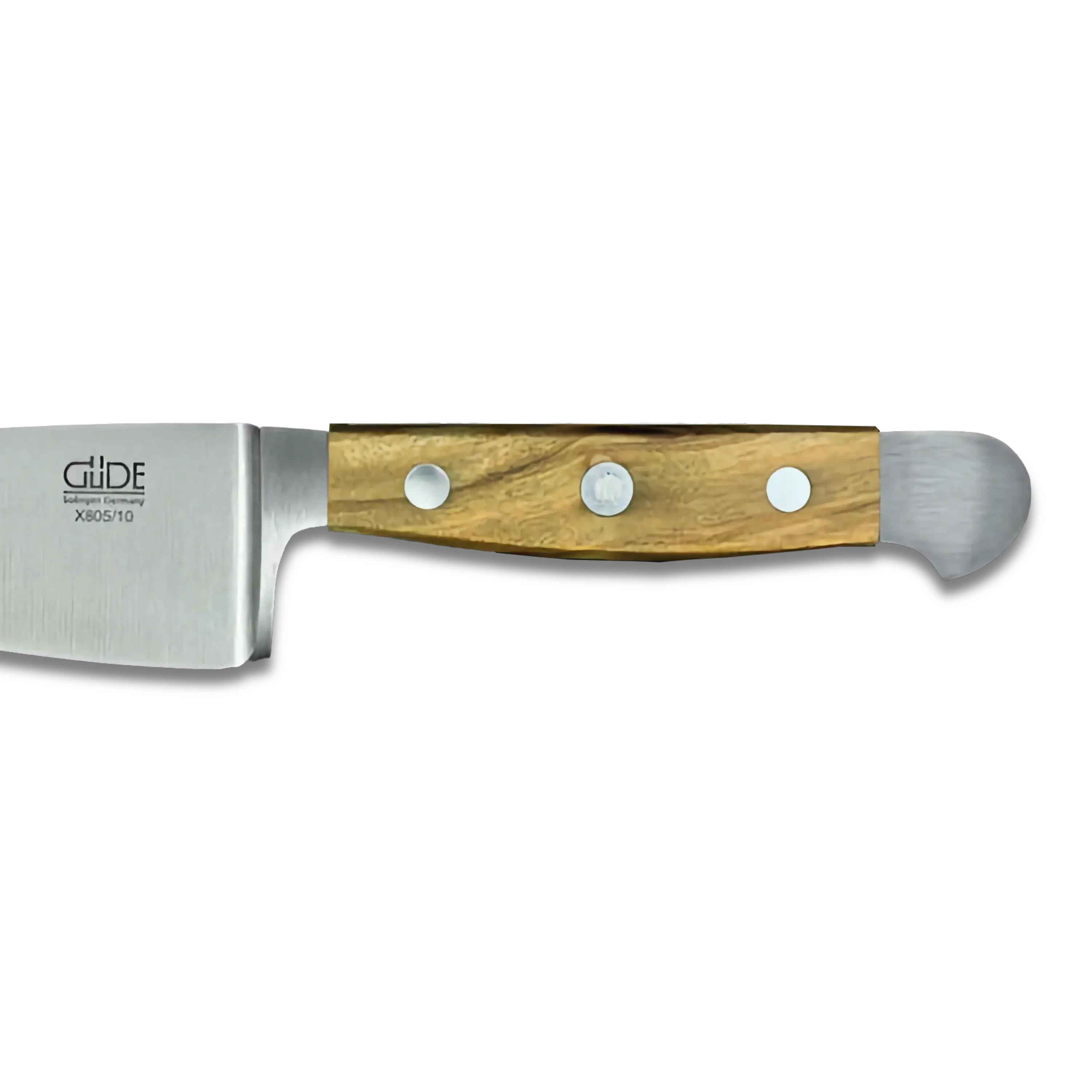 ALPHA OLIVE | Hard Cheese Knife 4" Blade | Forged Steel / Olive wood handle