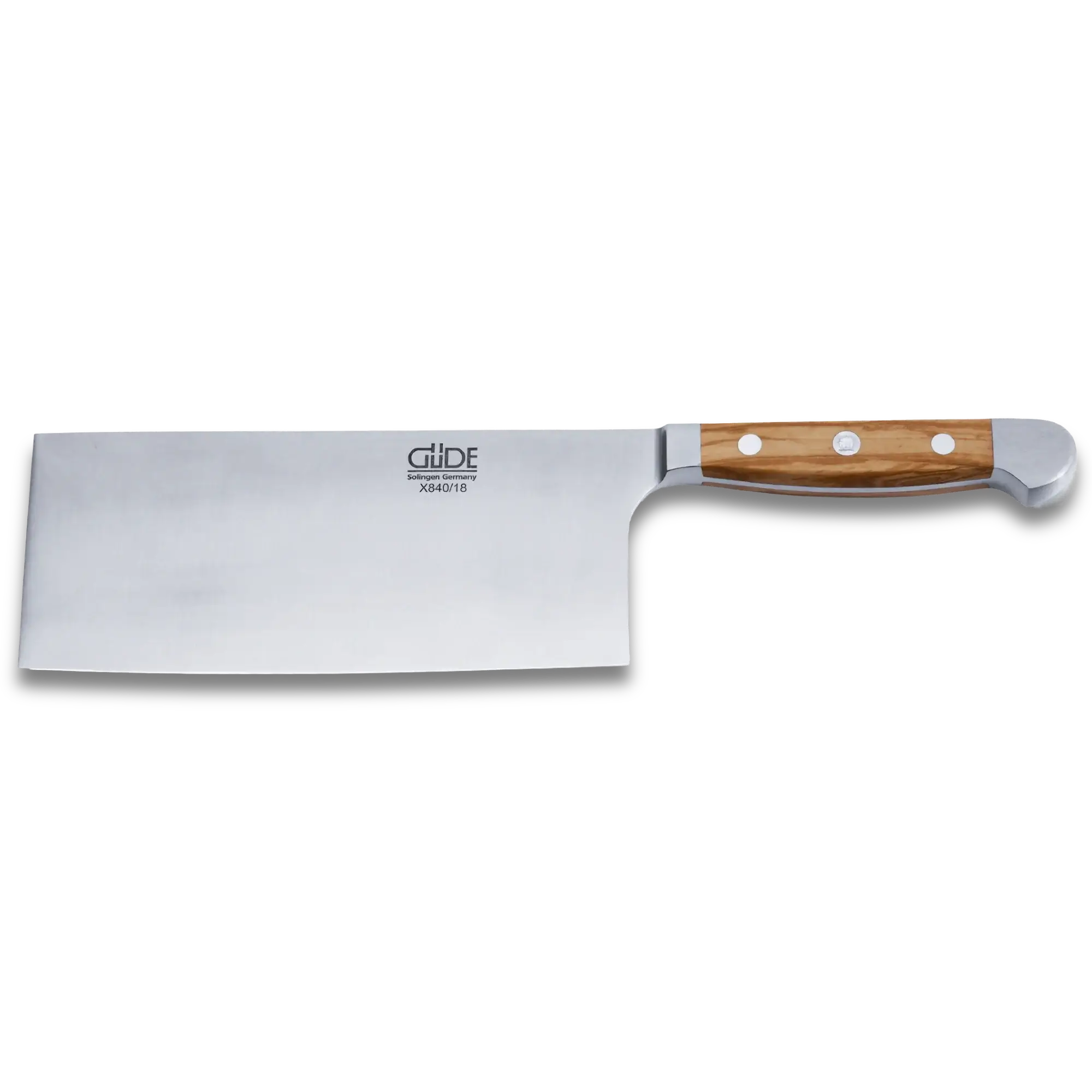 ALPHA OLIVE | Chinese Chef's Knife 8" blade / Olive Wood handle
