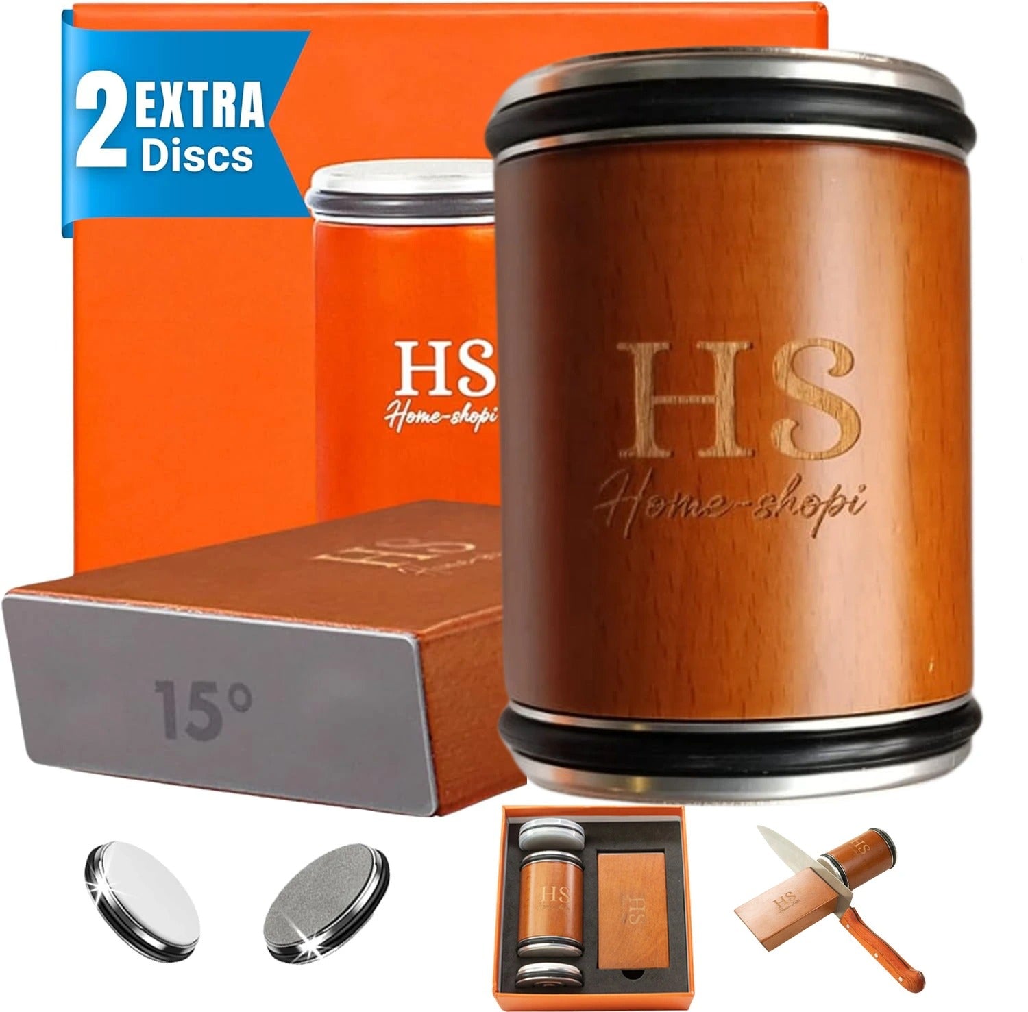 Professional Rolling Knife Sharpener with Angle Guide